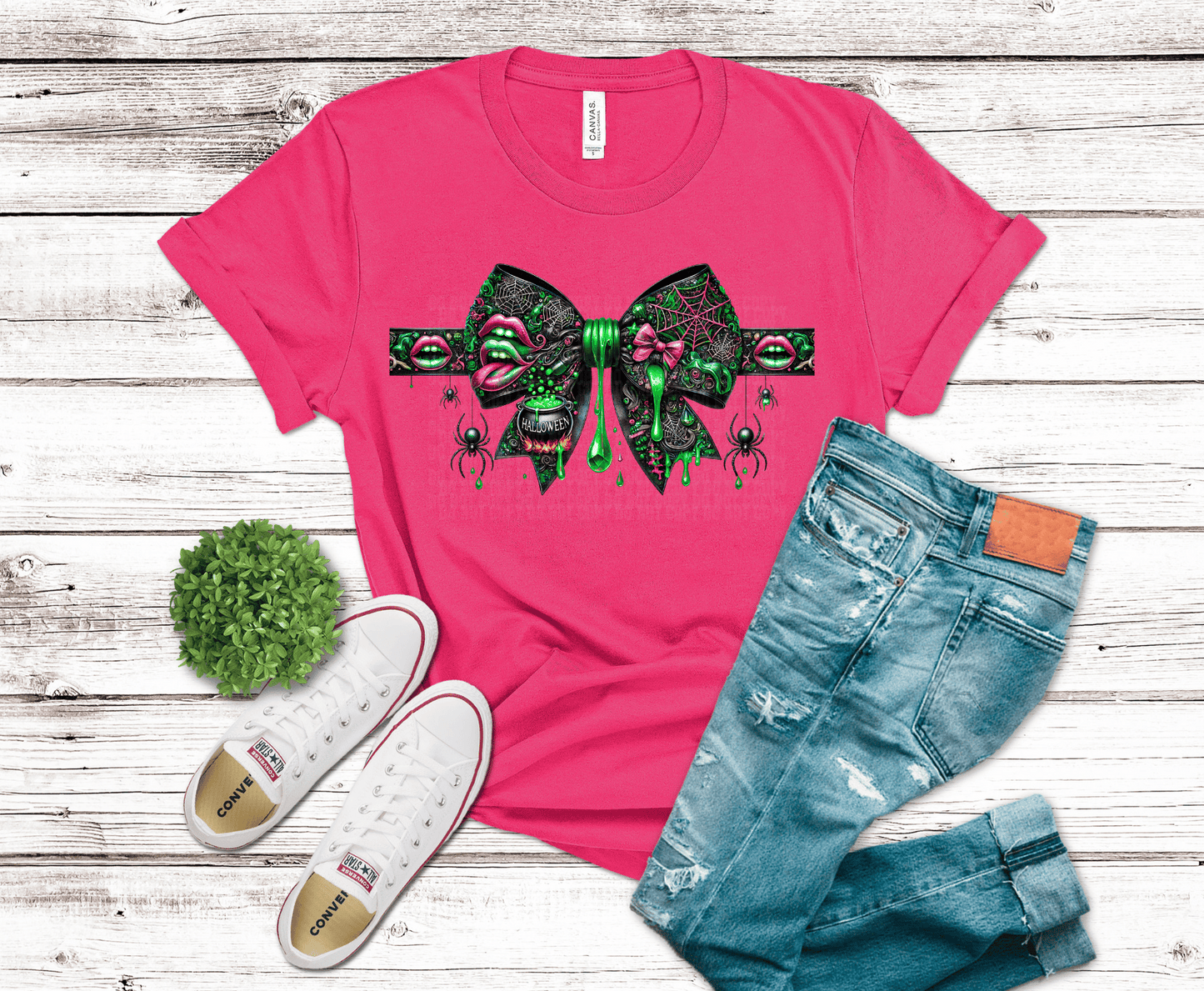 Premade DTF Transfer Gang Sheet For Graphic Tees | Halloween Bows