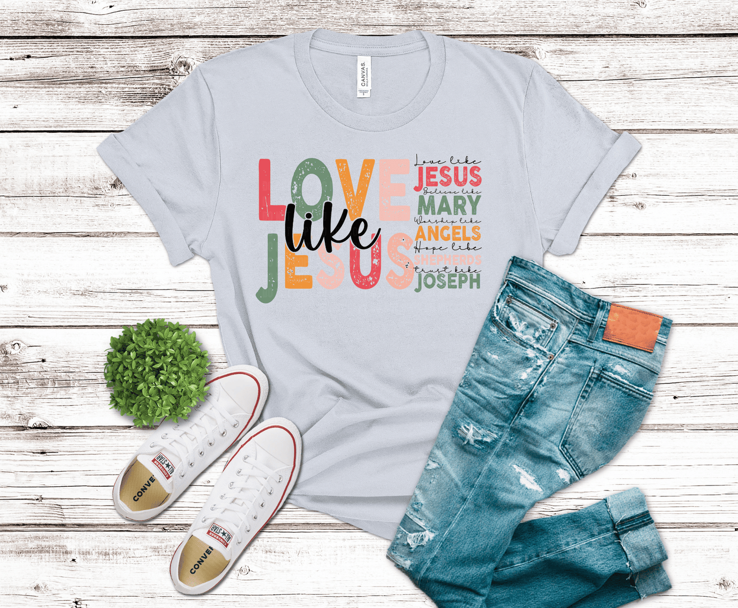 Premade DTF Transfer Gang Sheet For Graphic Tees | Faithful Christmas