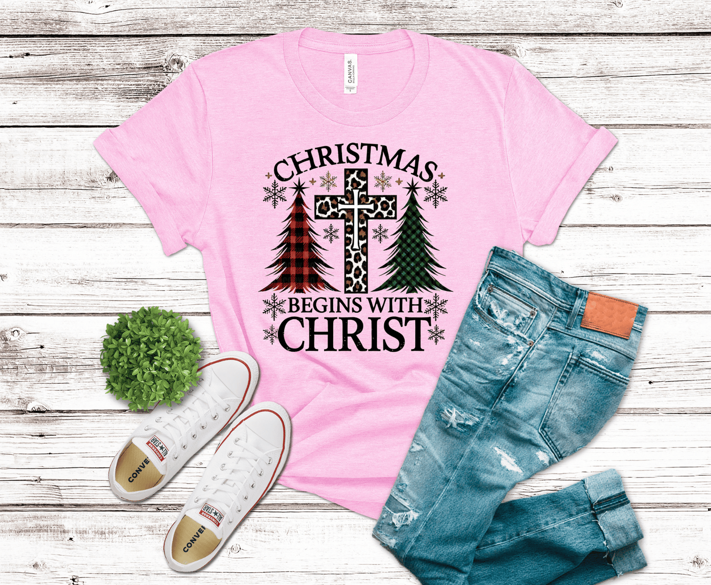 Premade DTF Transfer Gang Sheet For Graphic Tees | Faithful Christmas