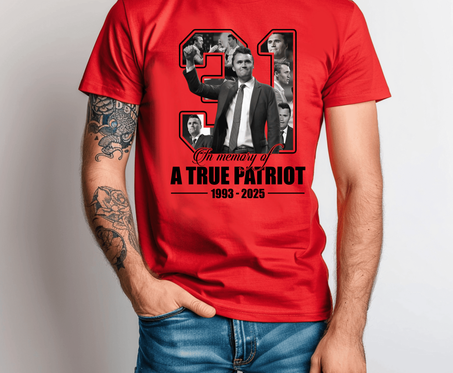 Charlie Kirk 31 BLK | DTF Heat Transfer
