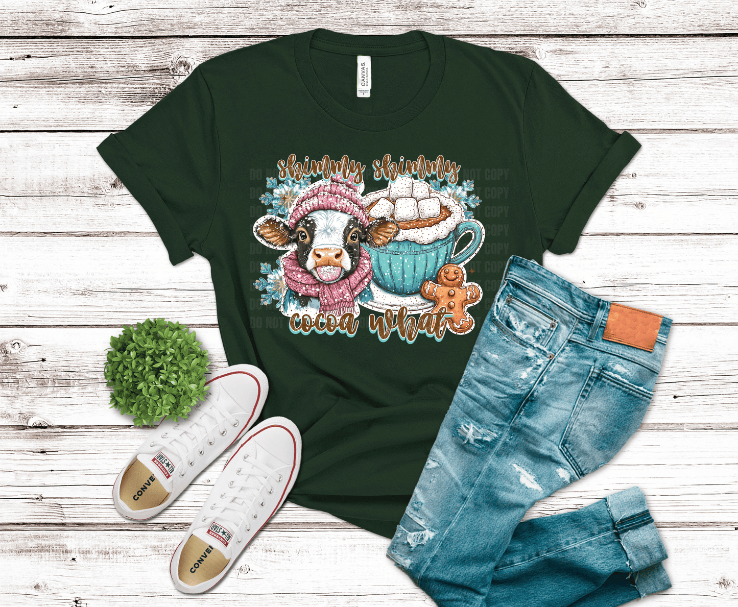 Cute Cow Winter | DTF Heat Transfer