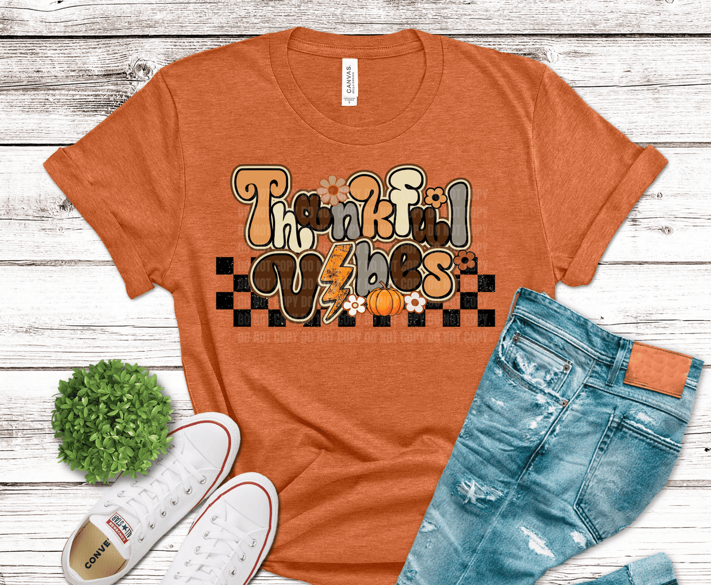 Thankful Vibes | DTF Heat Transfer