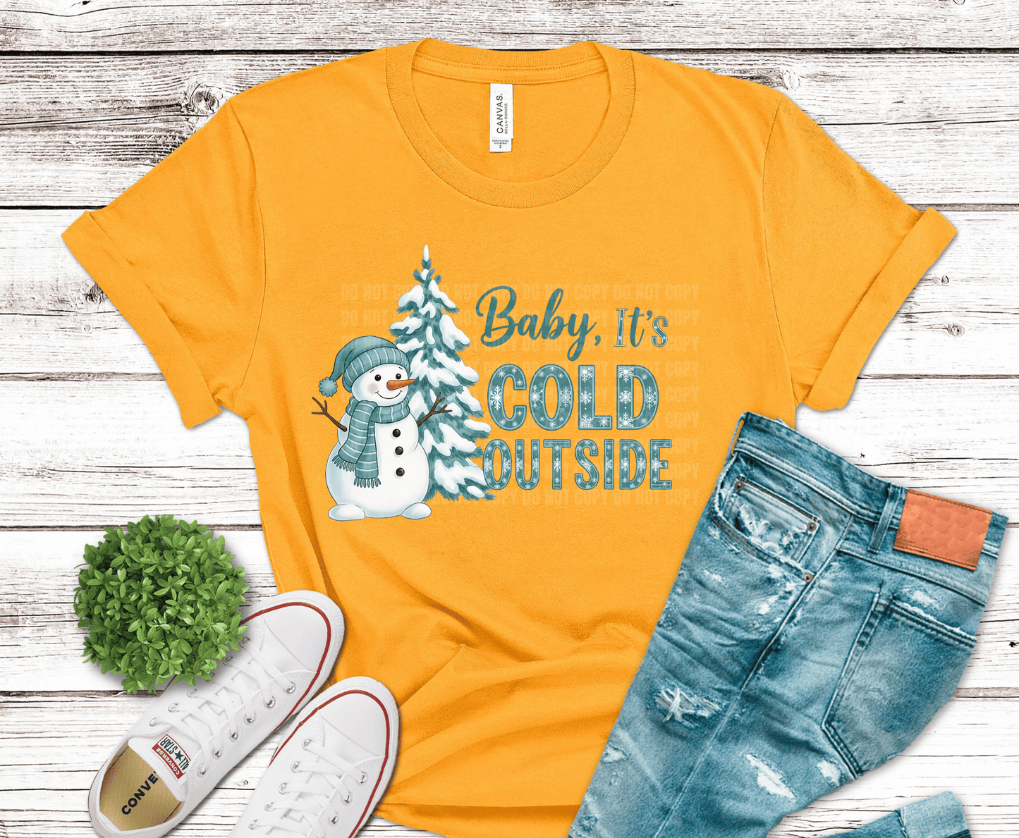 Baby Its Cold Outside Snowman | DTF Heat Transfer