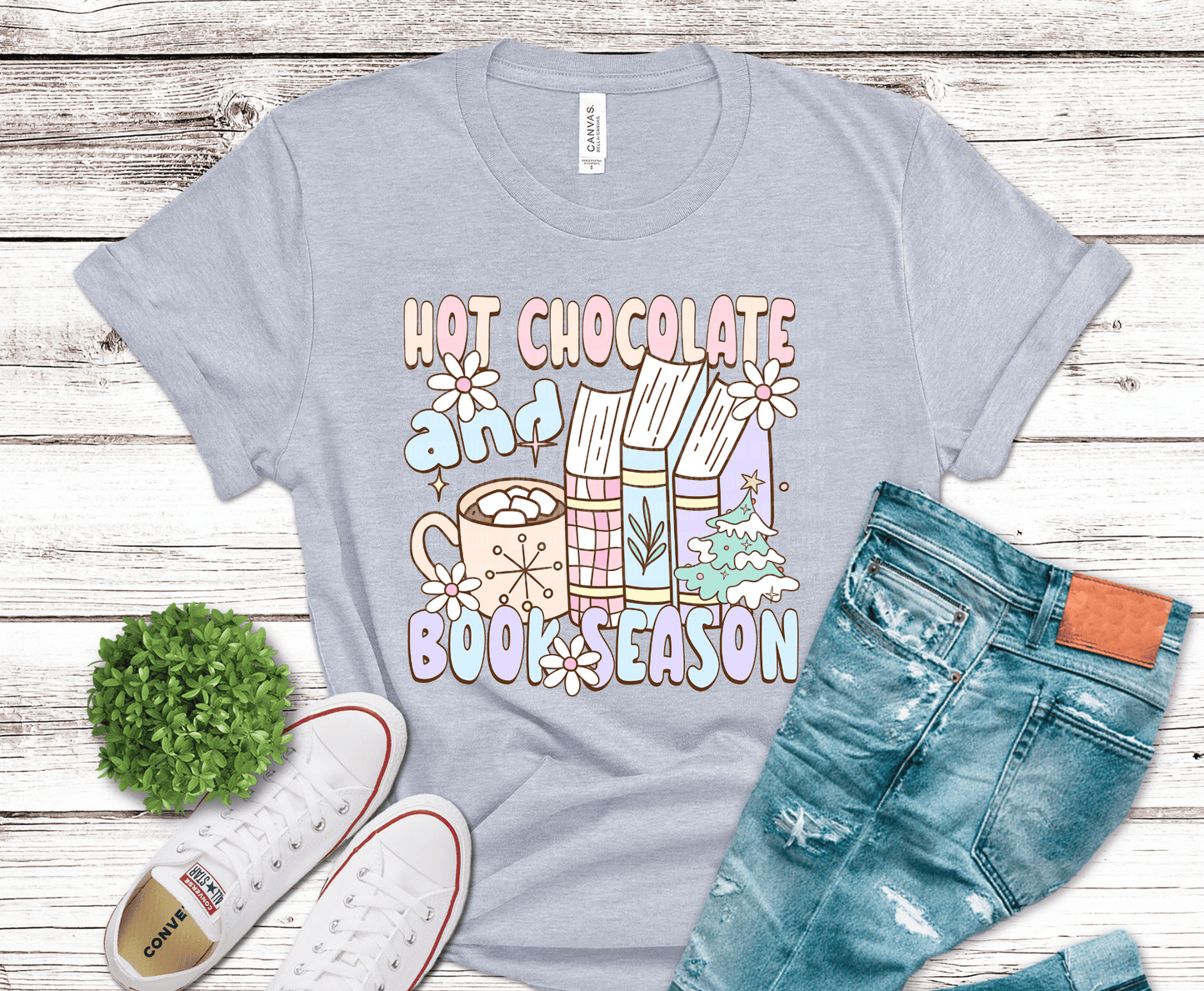 Hot Chocolate & Book Season | DTF Heat Transfer