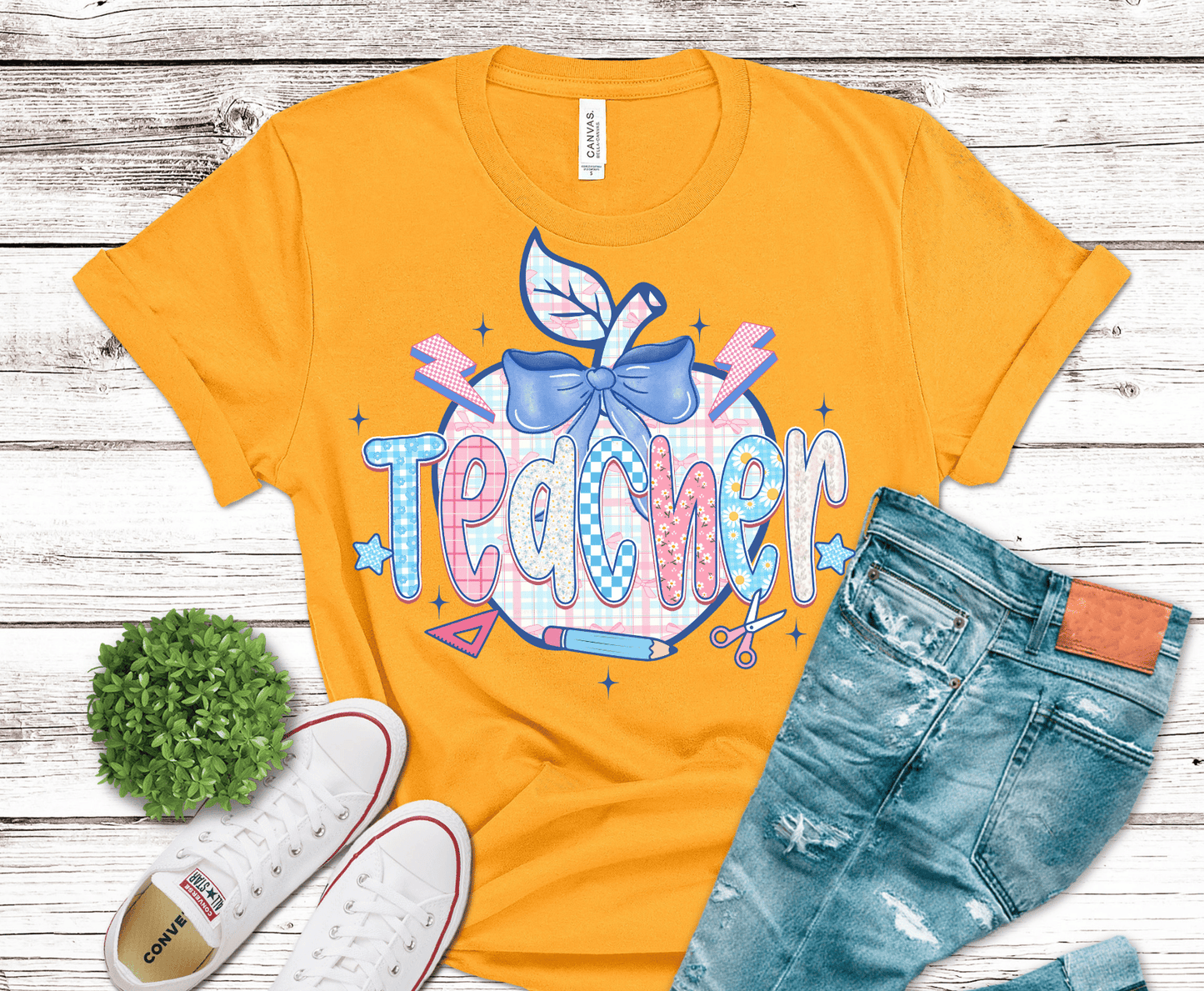 Teacher Apple | DTF Heat Transfer