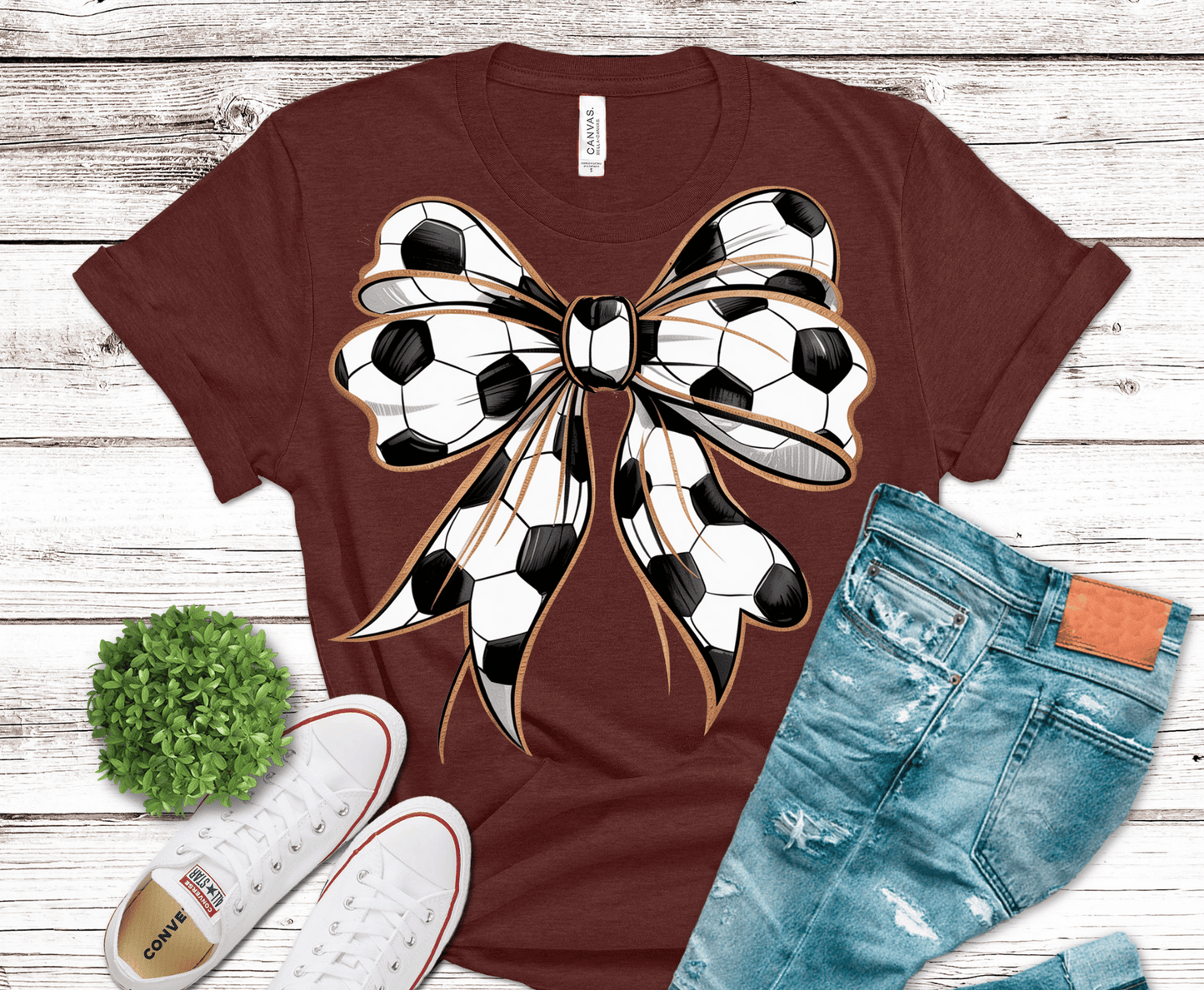 Soccer Bow | DTF Heat Transfer
