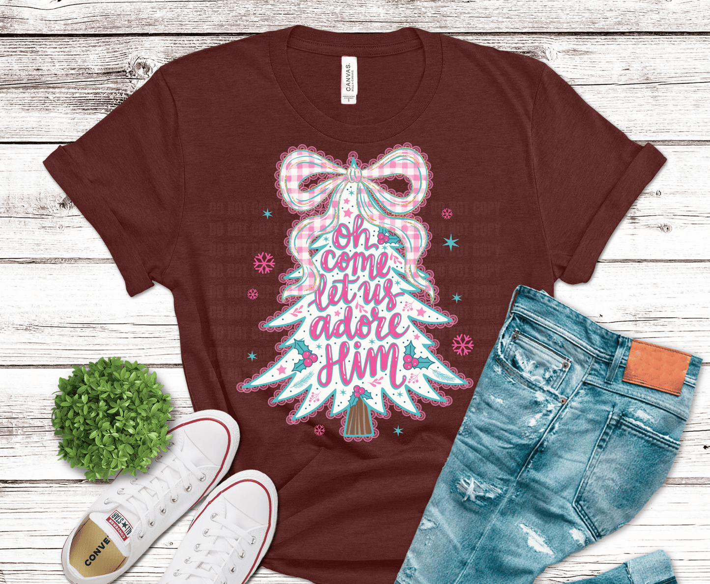 Girly Adore Tree | DTF Heat Transfer