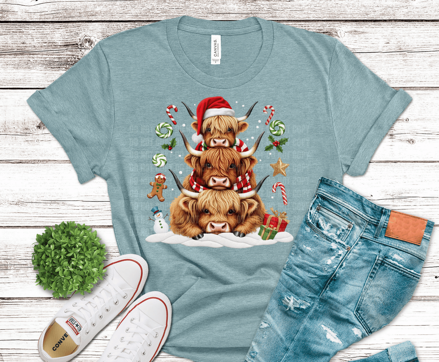Christmas Highland | DTF Heat Transfer