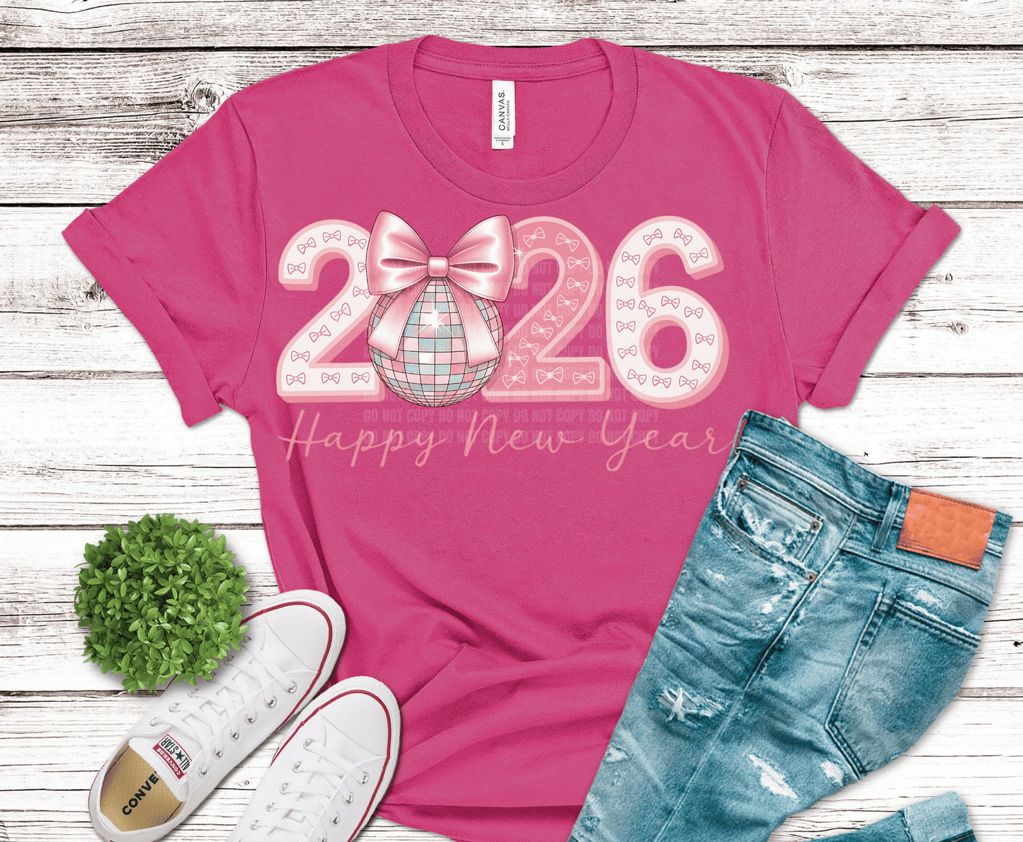 Bows New Year | DTF Heat Transfer