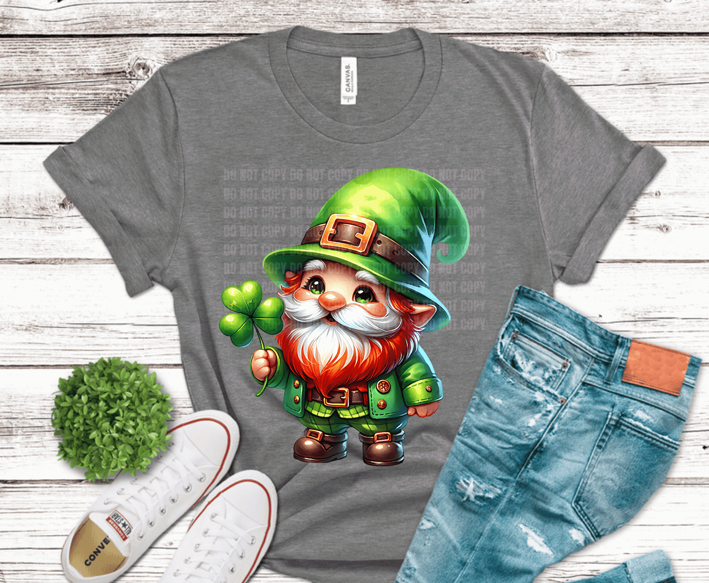 Shamrock Gnome | DTF Heat Transfer