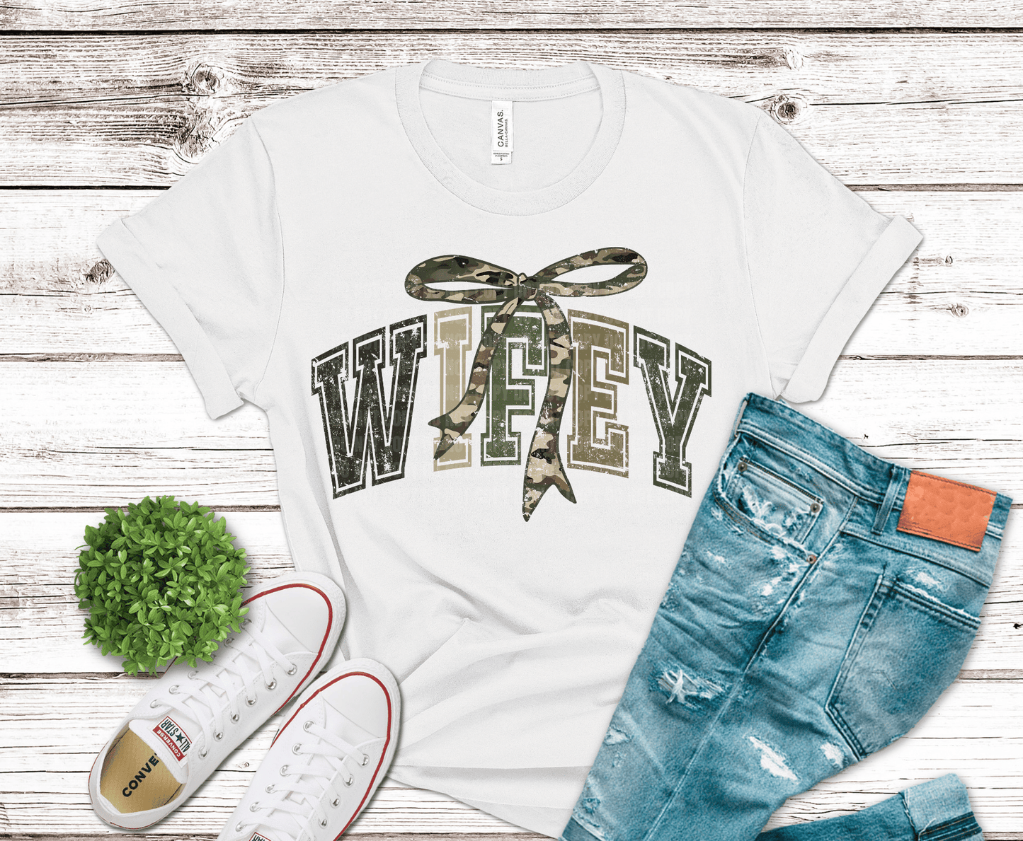 Camo Wifey | DTF Heat Transfer