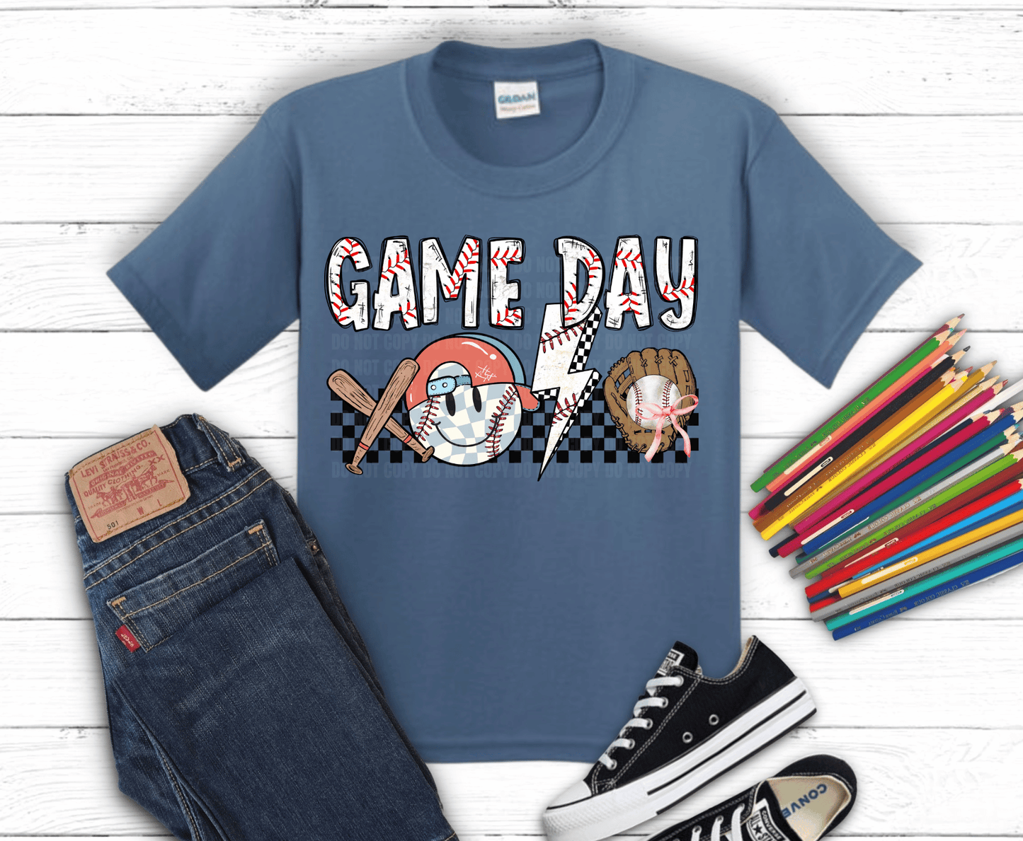Retro Baseball Game | DTF Heat Transfer