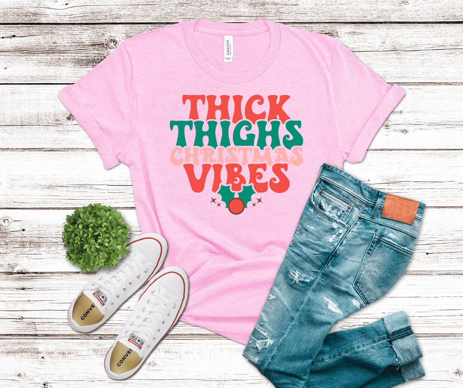 Thick Thighs & Christmas Vibes | DTF - Griffin Expressions