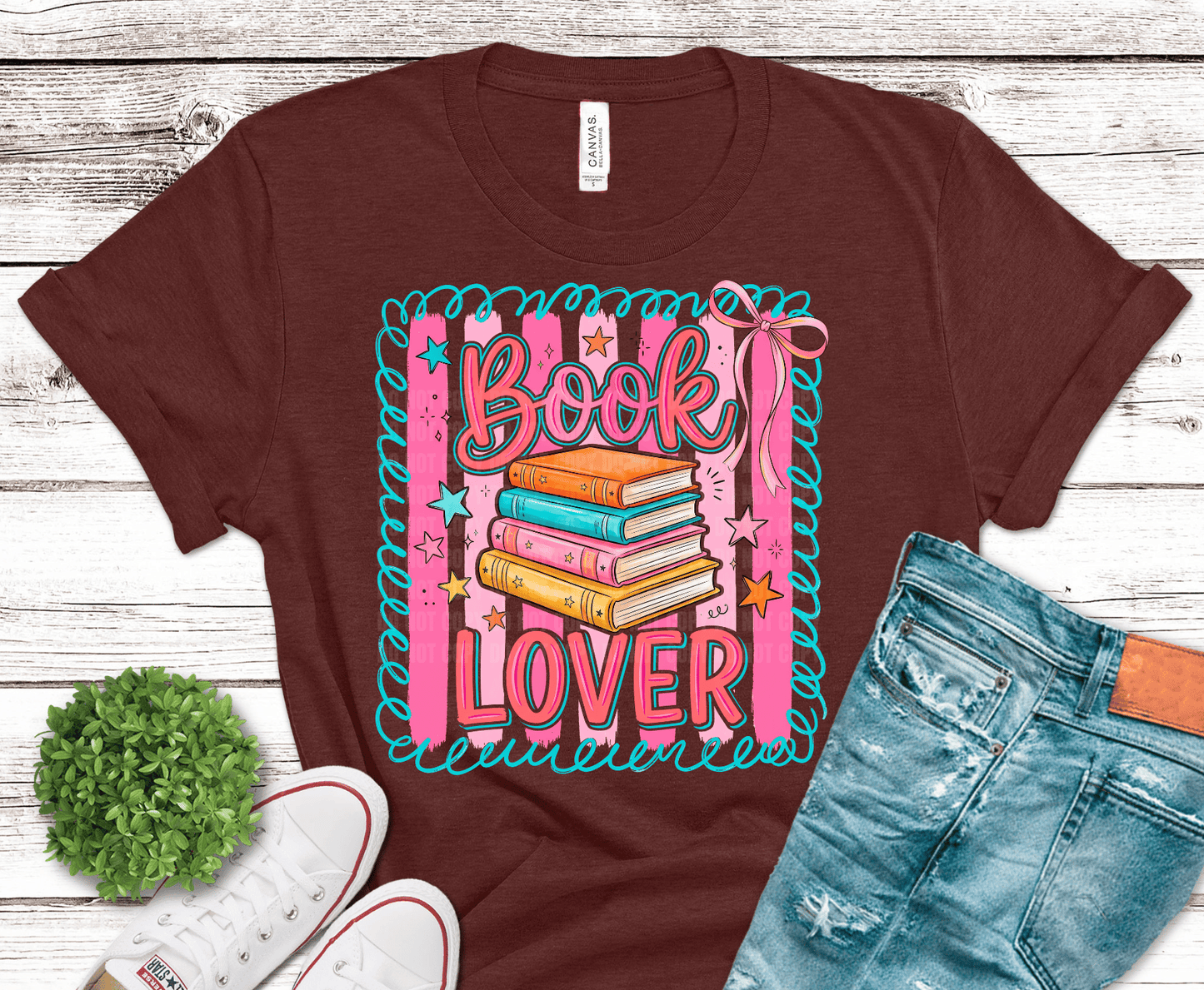 Book Lover DTF Transfer – Bookish Shirt Ready to Press