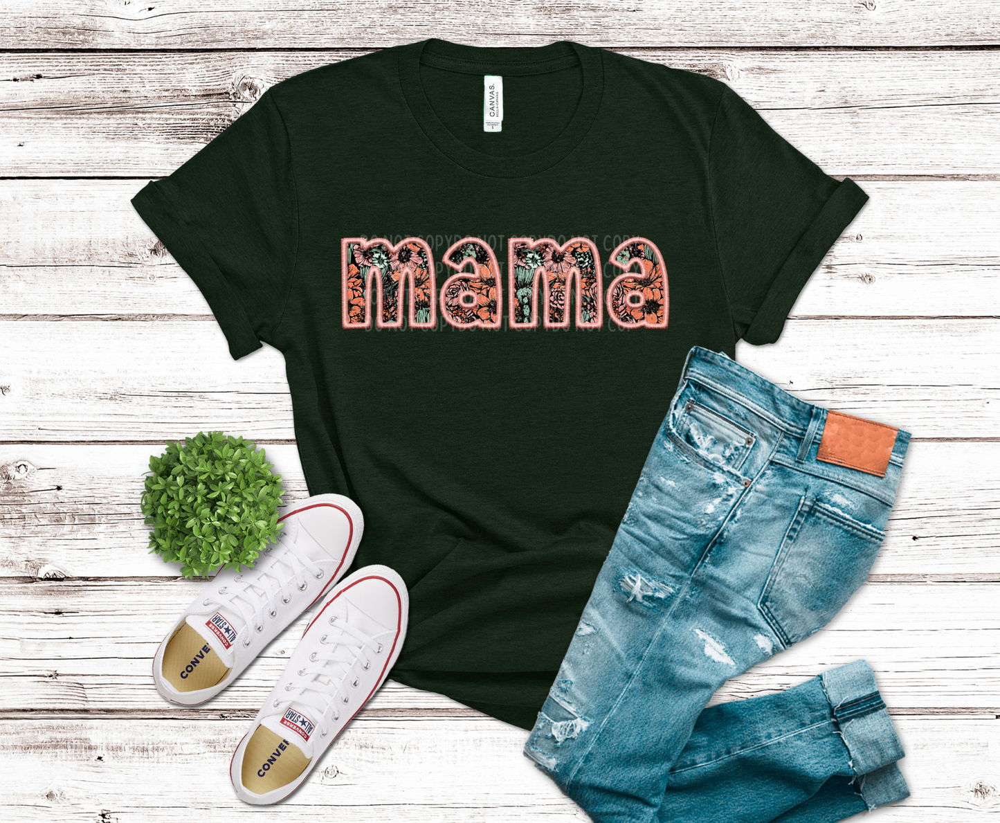 Mama Faux Embroidery | DTF - Griffin Expressions