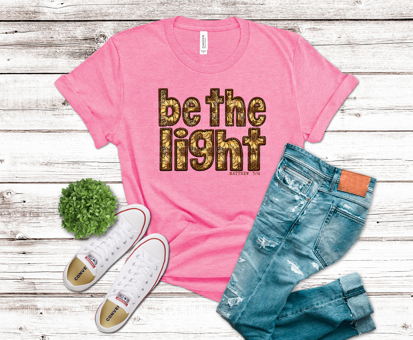 Be The Light Faux Embroidery | DTF - Griffin Expressions