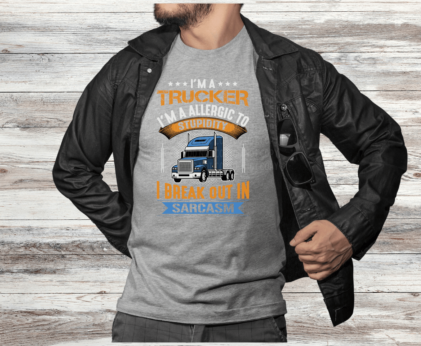 Trucker With Sarcasm | DTF - Griffin Expressions