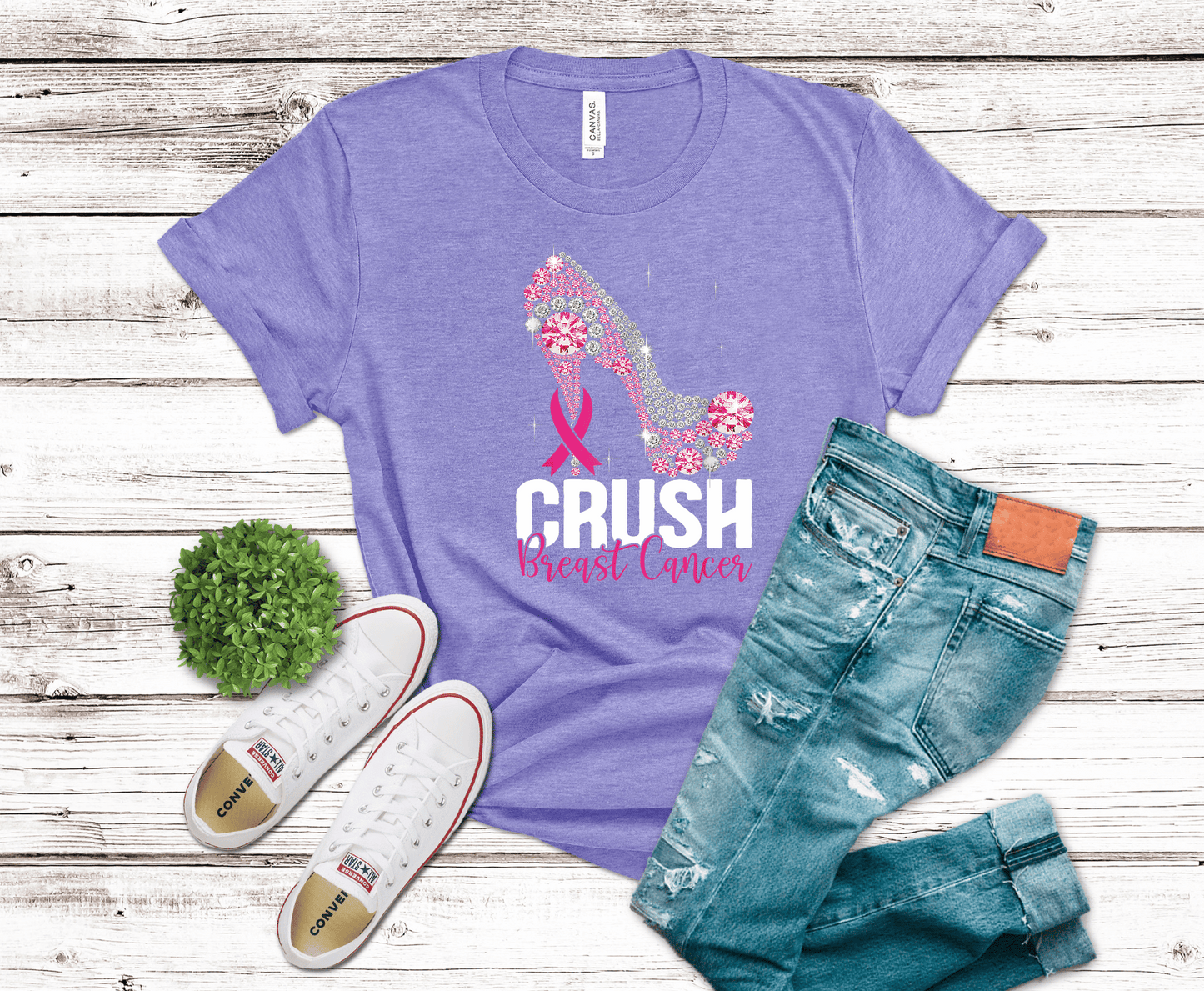 Rhinestone Crush Breast Cancer | DTF