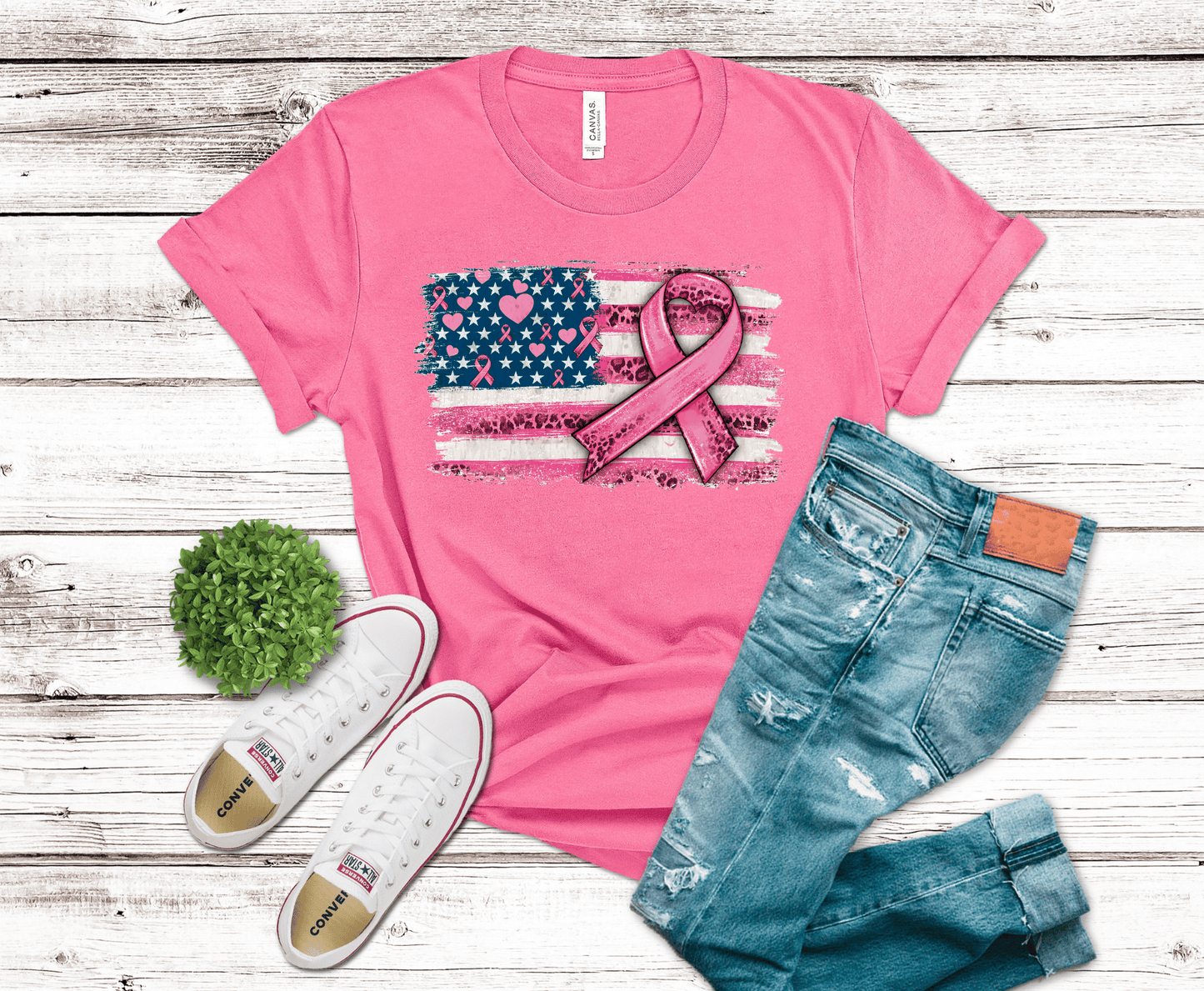 Premade DTF Transfer Gang Sheet For Graphic Tees | Breast Cancer Awareness