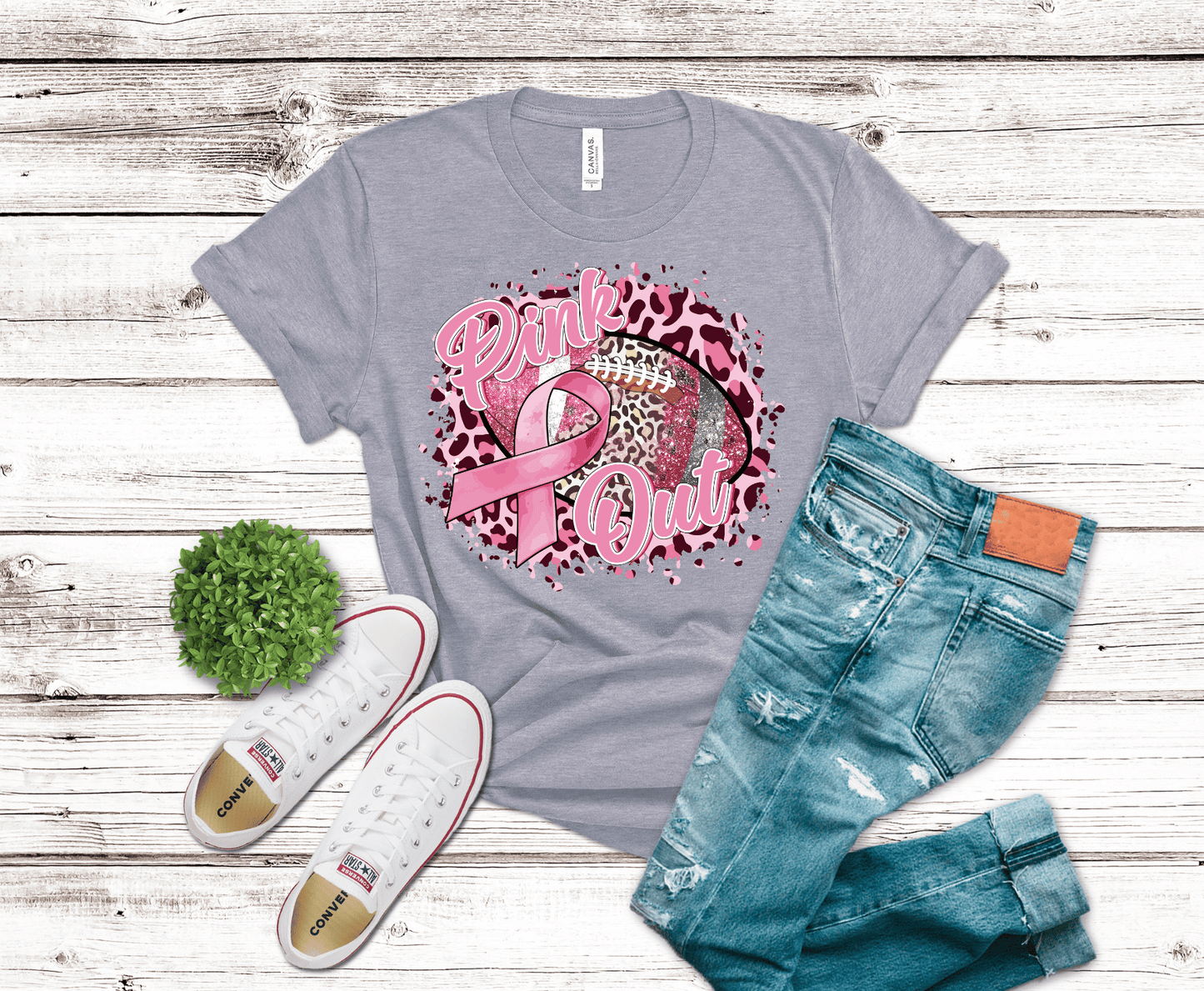 Premade DTF Transfer Gang Sheet For Graphic Tees | Breast Cancer Awareness