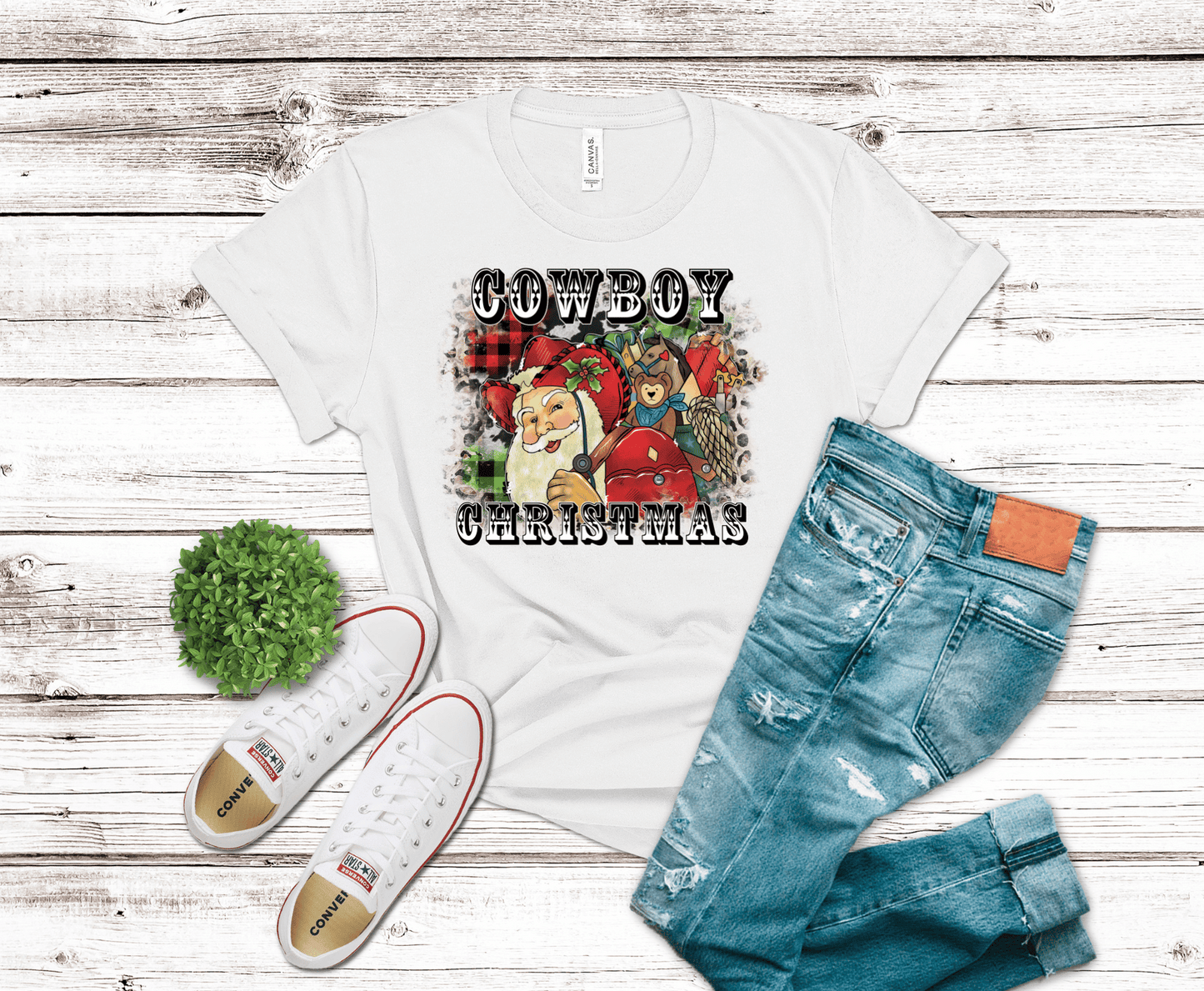Cowboy Christmas Santa | DTF - Griffin Expressions
