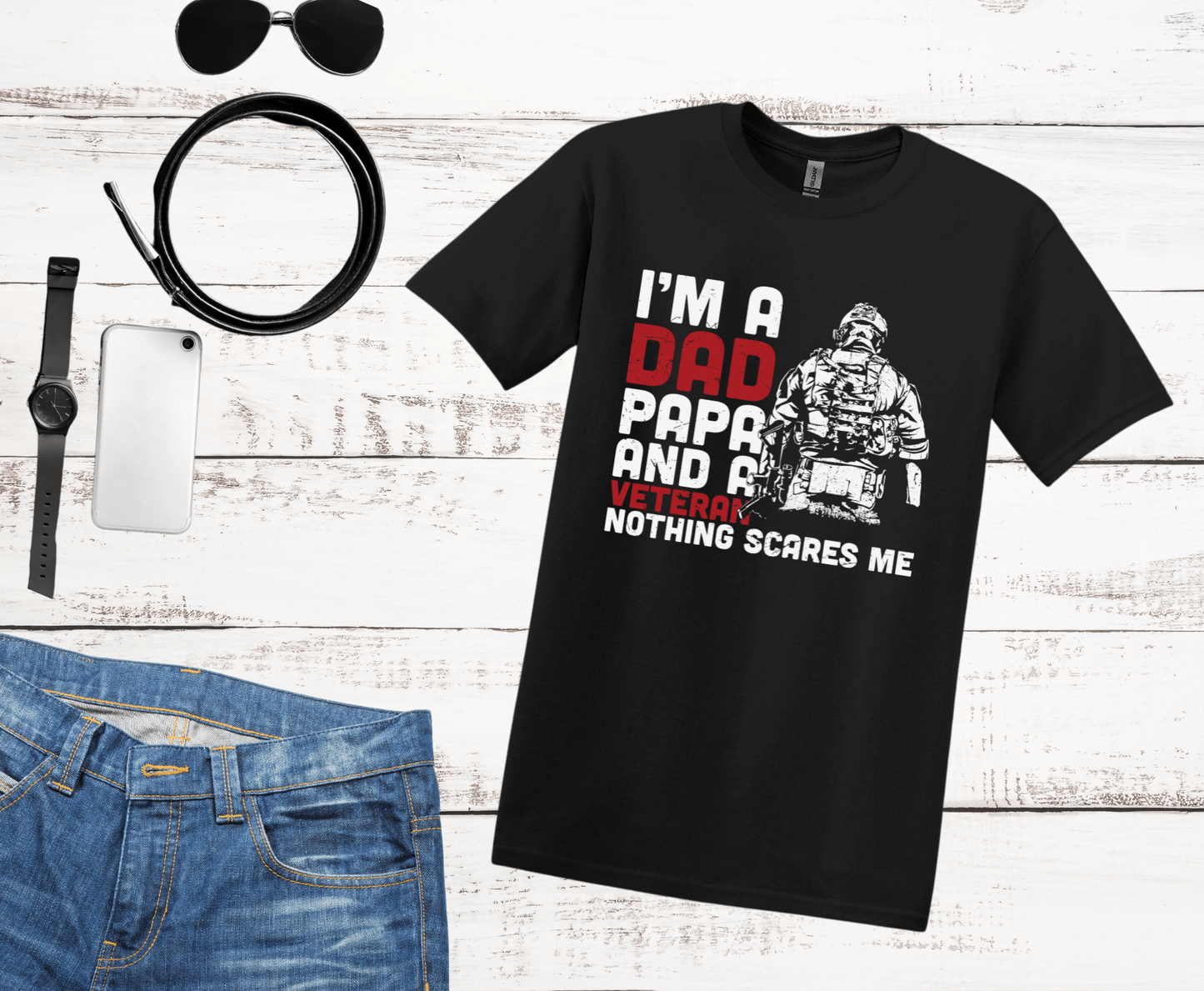 I'm a Dad, Papa, and Veteran | DTF - Griffin Expressions