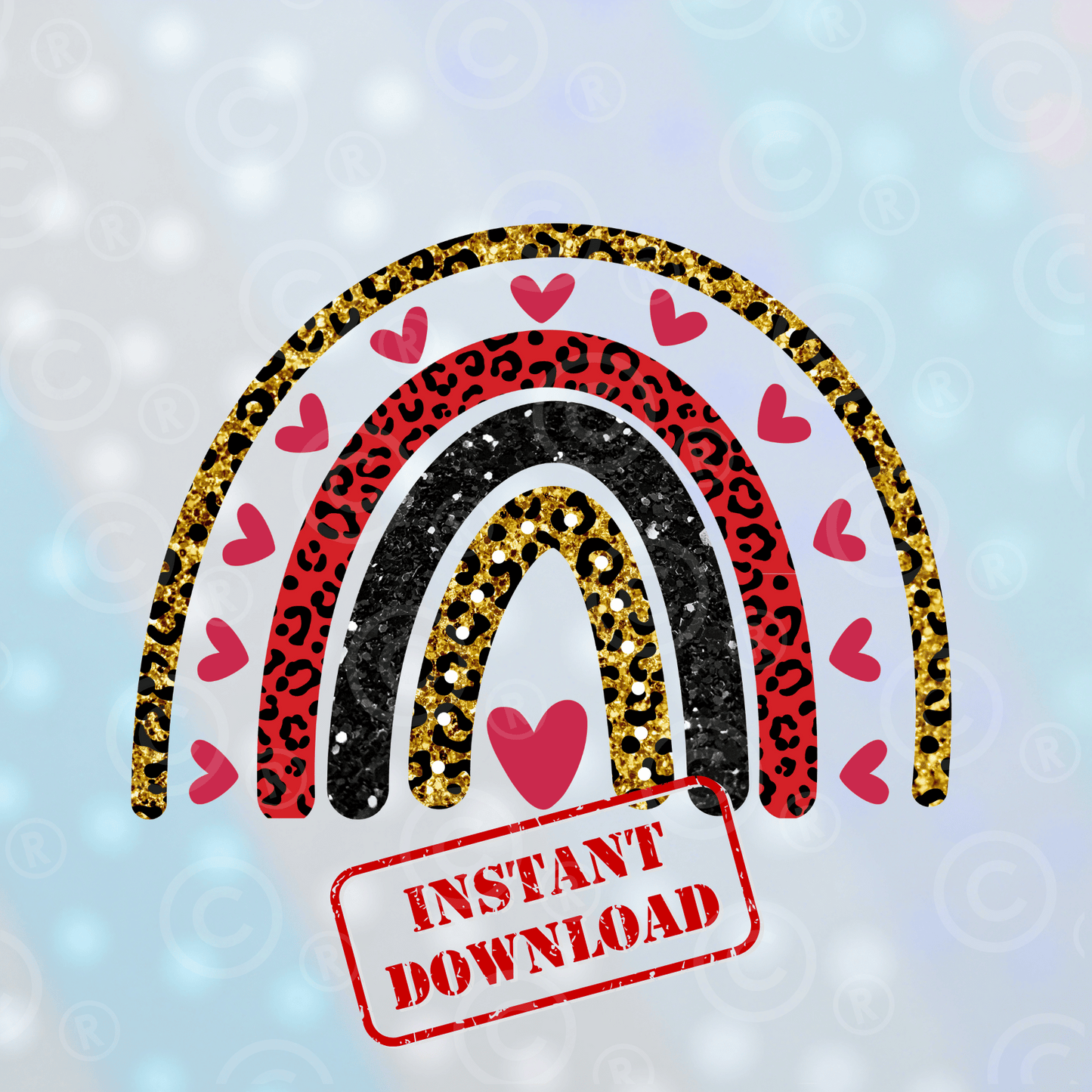 Valentines Rainbow | Digital Download - Griffin Expressions