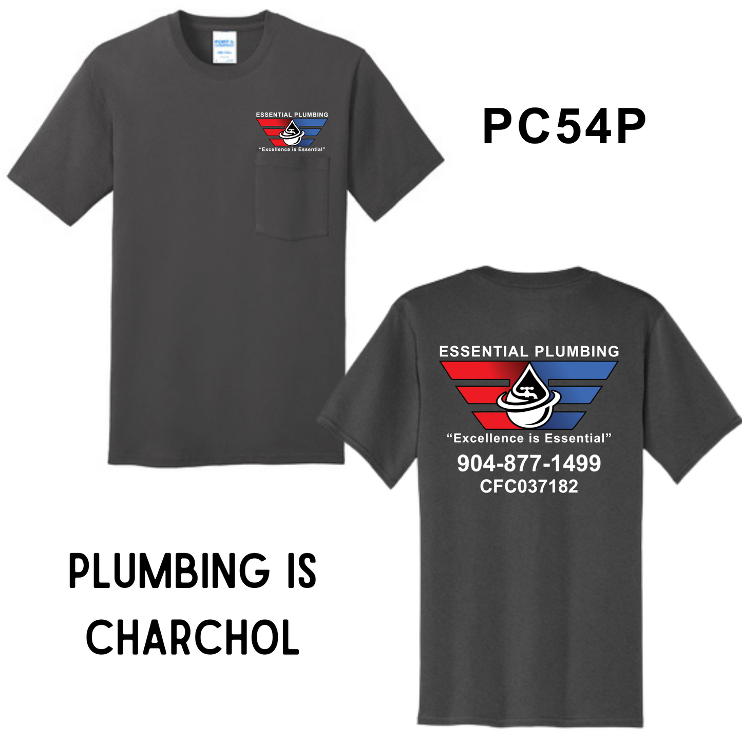 Essential Plumbing | Pocket Tee - Griffin Expressions