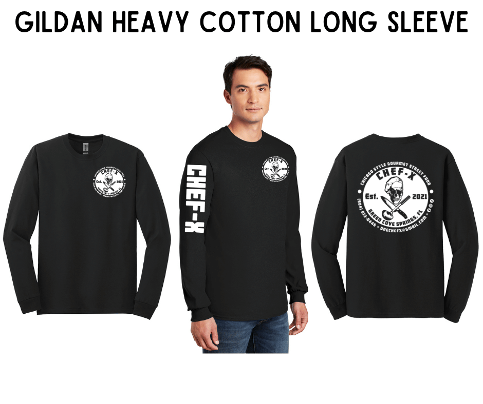 CHEF-X | Gildan Heavy Cotton Long Sleeve Shirt - Griffin Expressions