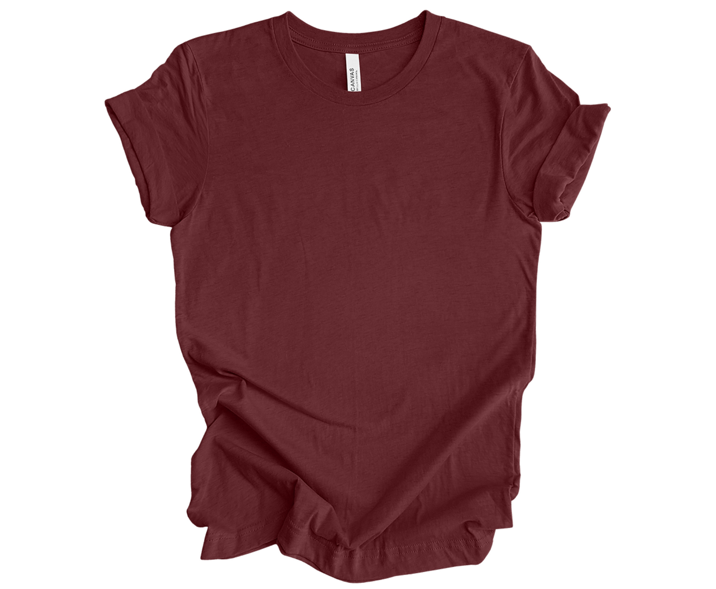 BELLA+CANVAS ® Unisex Heather CVC Short Sleeve Tee | Heather Cardinal - Griffin Expressions