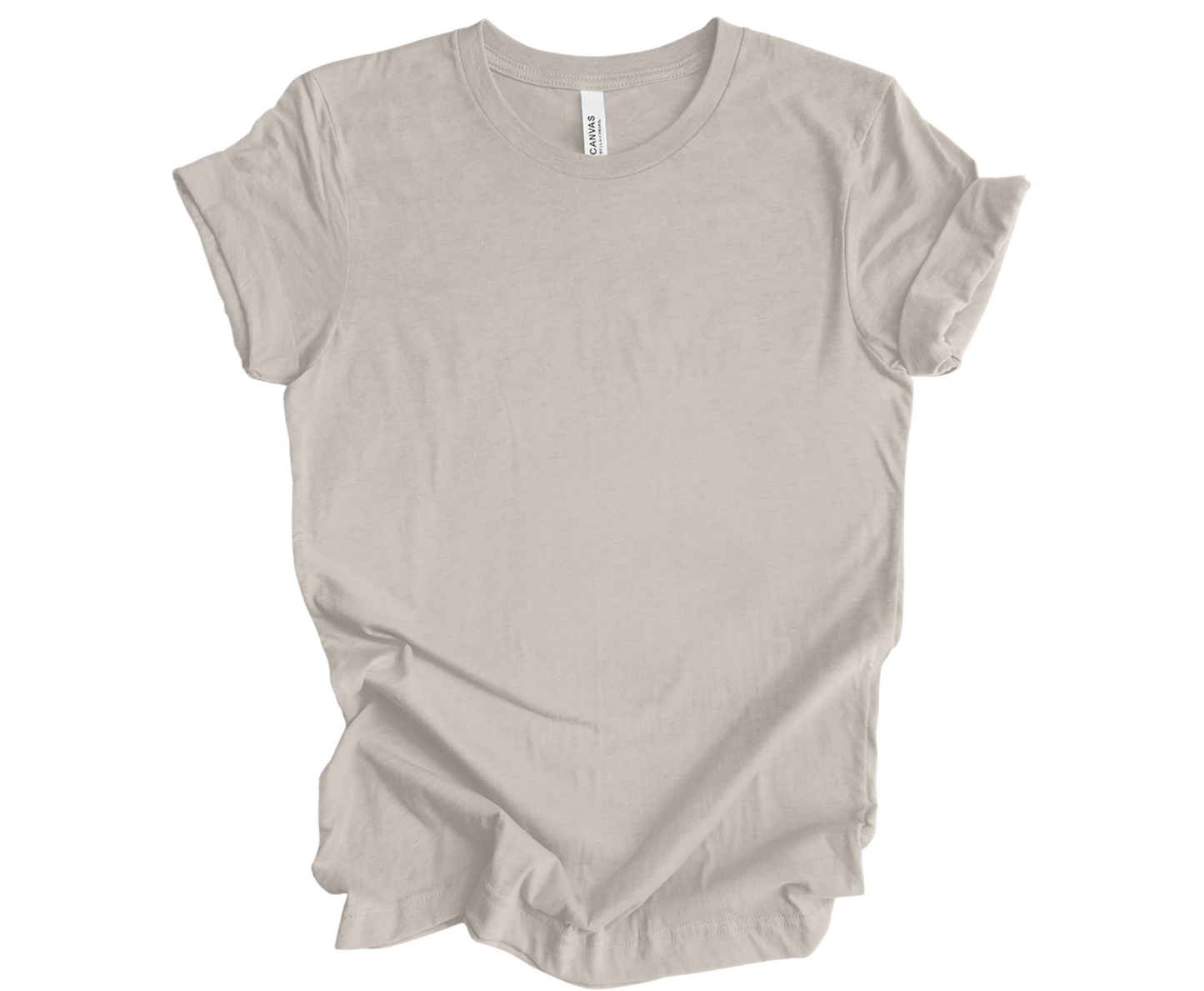 BELLA+CANVAS ® Unisex Heather CVC Short Sleeve Tee | Heather Dust - Griffin Expressions