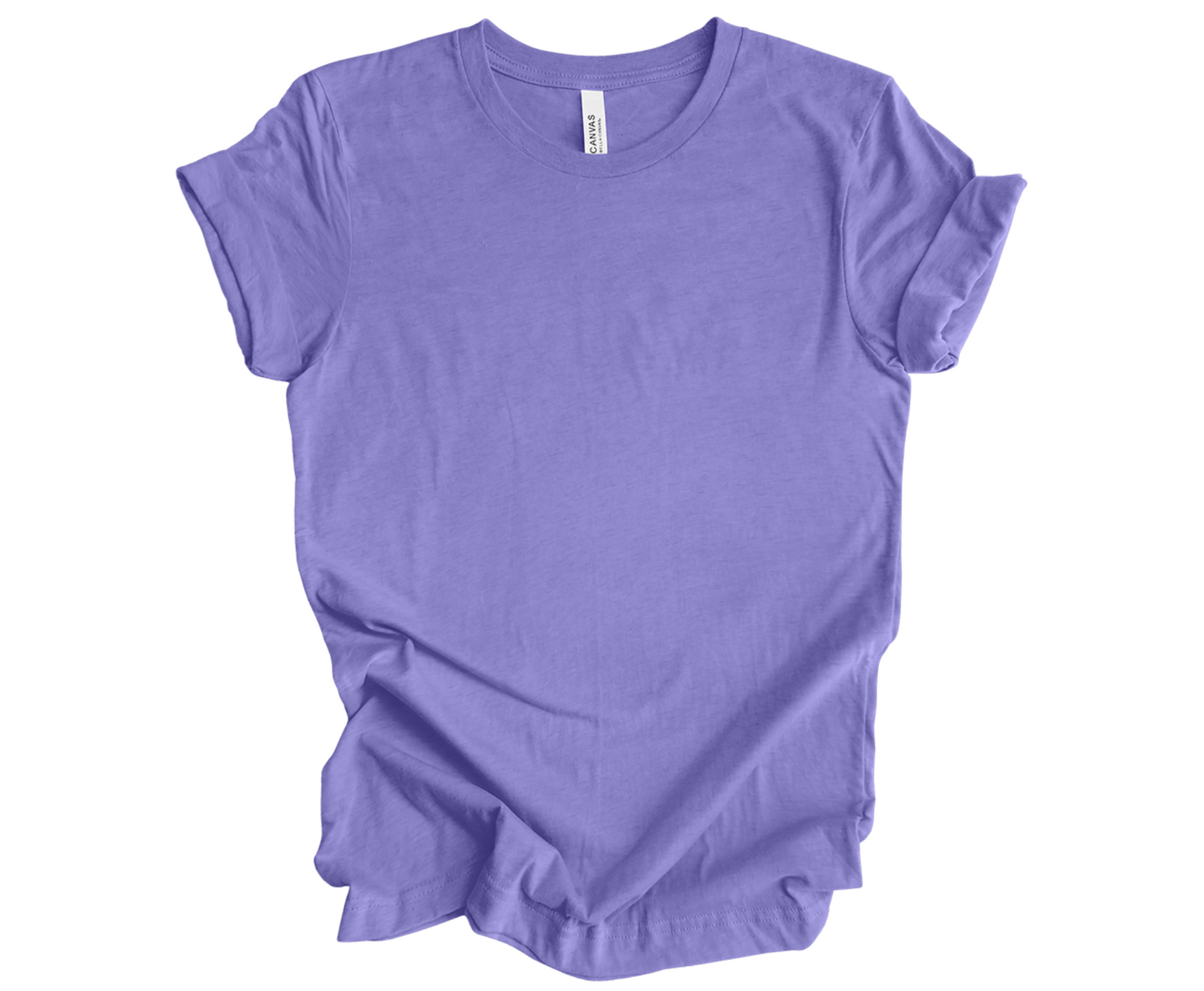 BELLA+CANVAS ® Unisex Heather CVC Short Sleeve Tee | Heather Lapis - Griffin Expressions