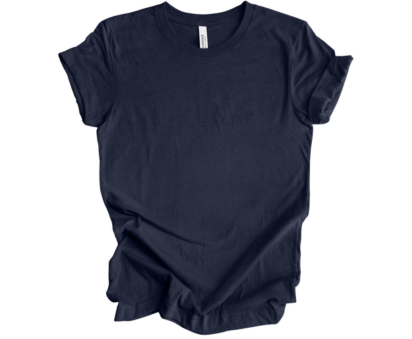 BELLA+CANVAS ® Unisex Heather CVC Short Sleeve Tee | Midnight Navy - Griffin Expressions