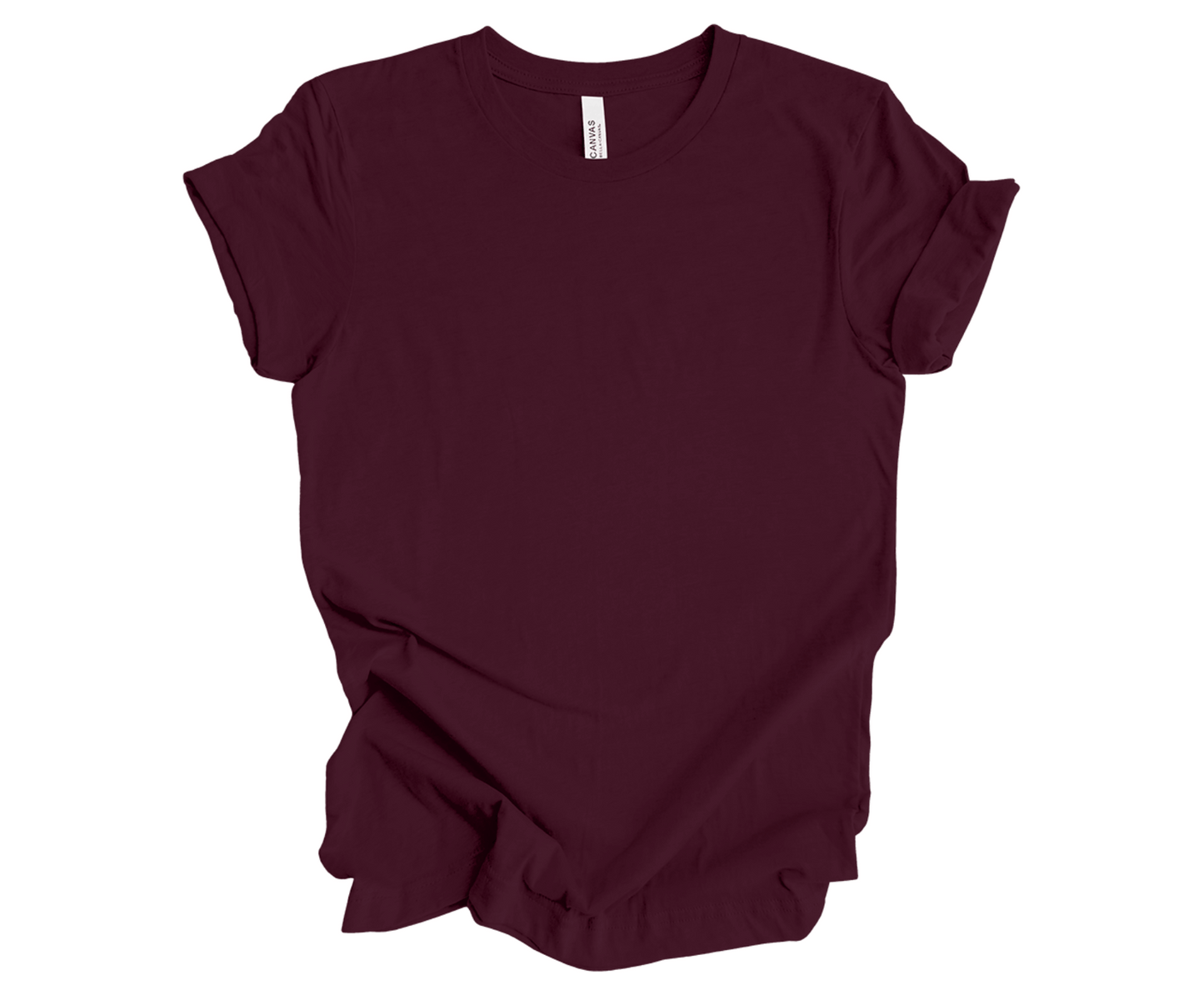 BELLA+CANVAS® Unisex Jersey Short Sleeve Tee | Maroon - Griffin Expressions