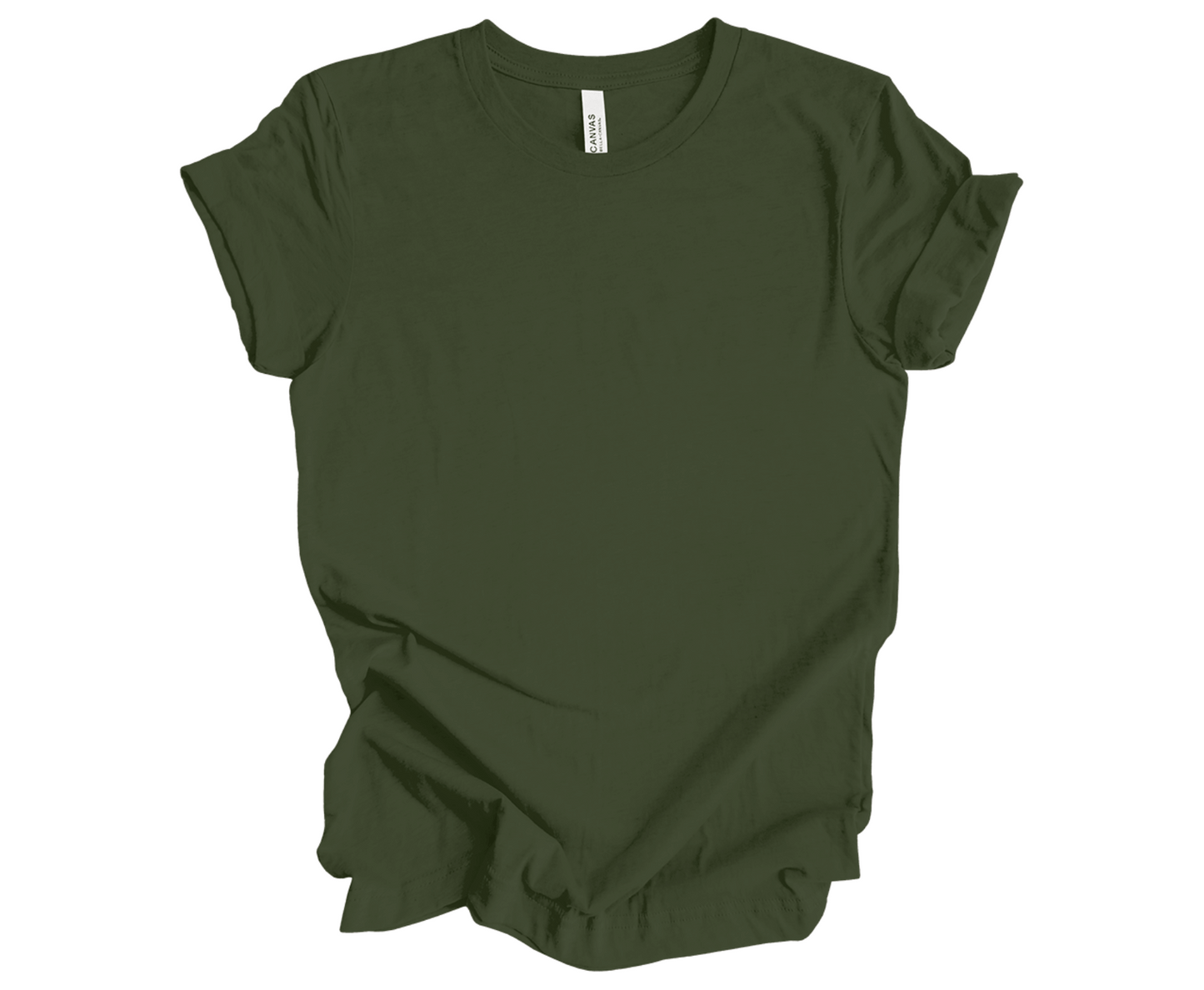 BELLA+CANVAS® Unisex Jersey Short Sleeve Tee | Military Green - Griffin Expressions