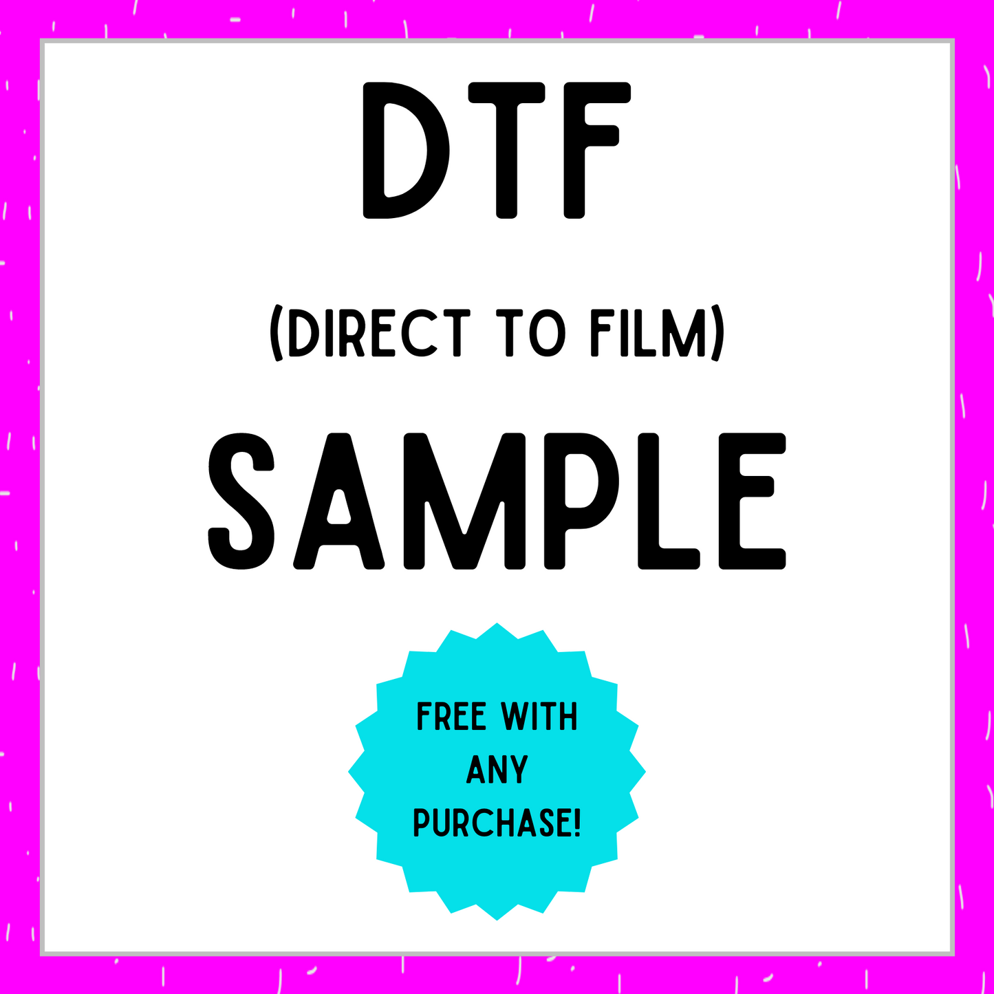 Sample DTF (Direct To Film) Transfer - Griffin Expressions