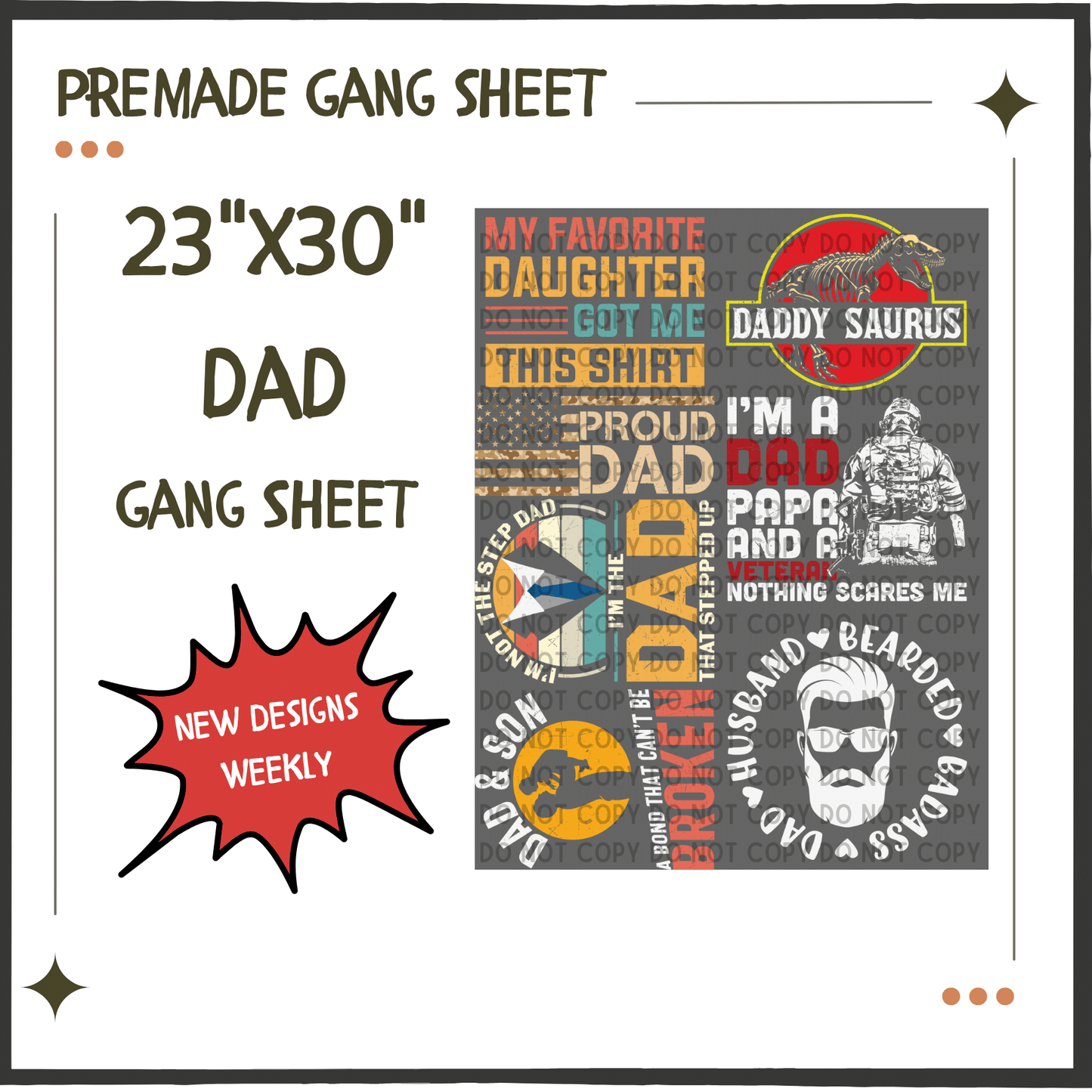 Premade Gang Sheet | Dads