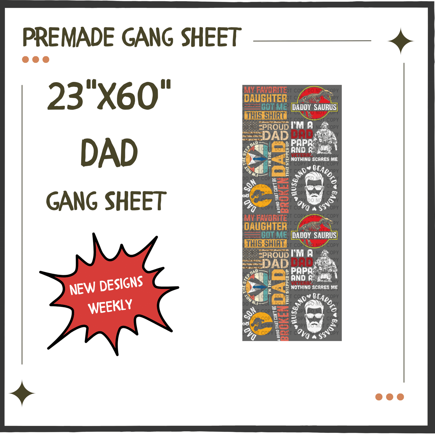 Premade Gang Sheet | Dads