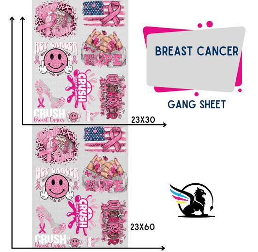 Premade Gang Sheet | Breast Cancer Awareness