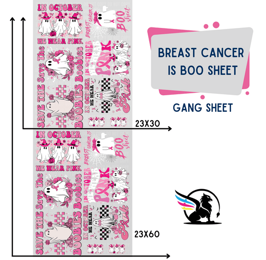 Premade Gang Sheet | Breast Cancer Is Boo-Sheet