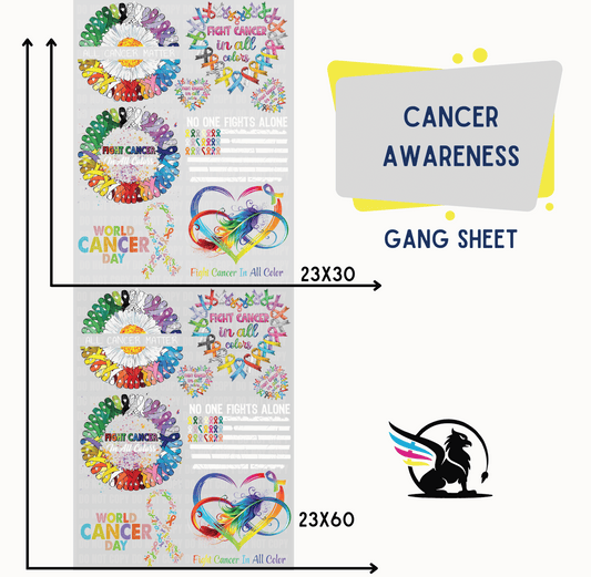 Premade Gang Sheet | Cancer Awareness