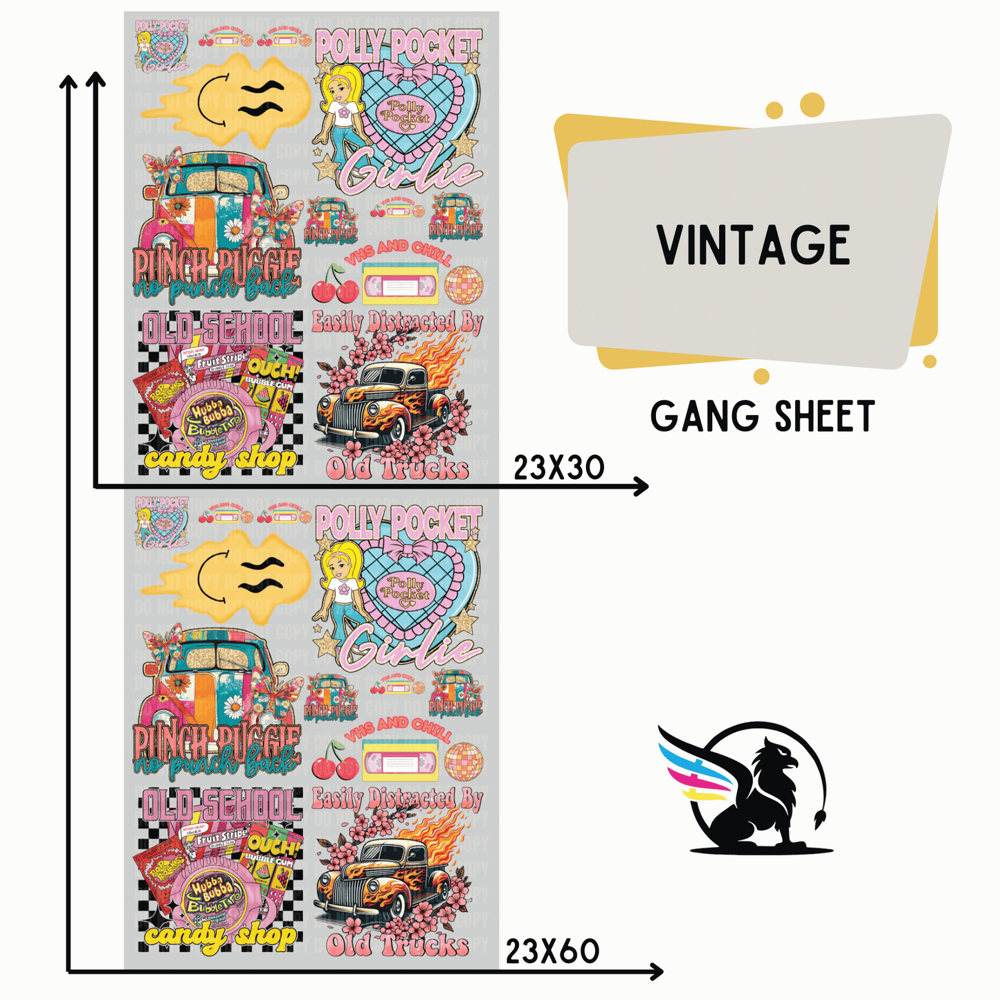 Vintage Gang Sheet