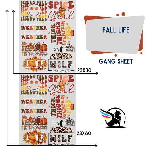 Premade Gang Sheet | Fall Life