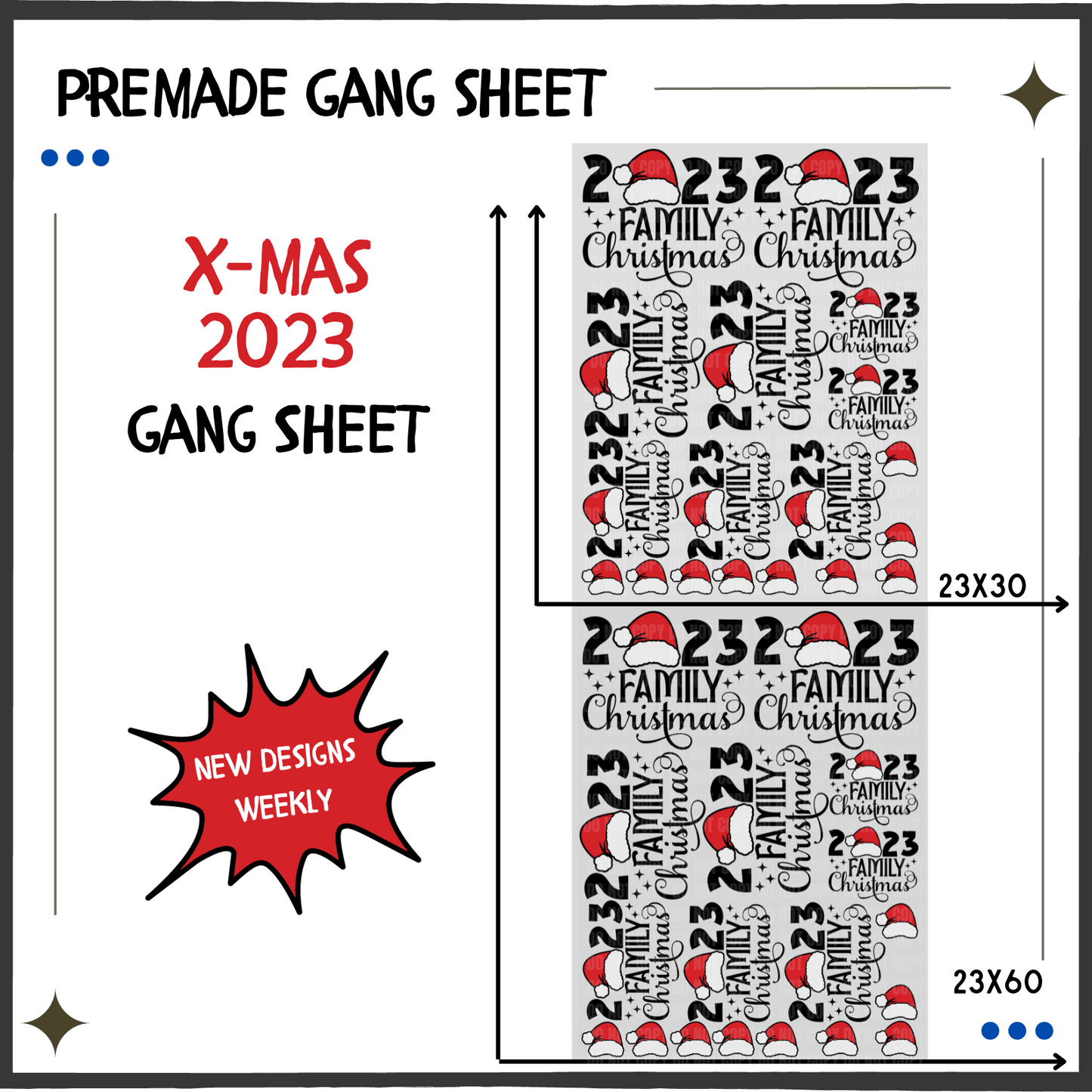 Premade Gang Sheet | X-Mas 2023