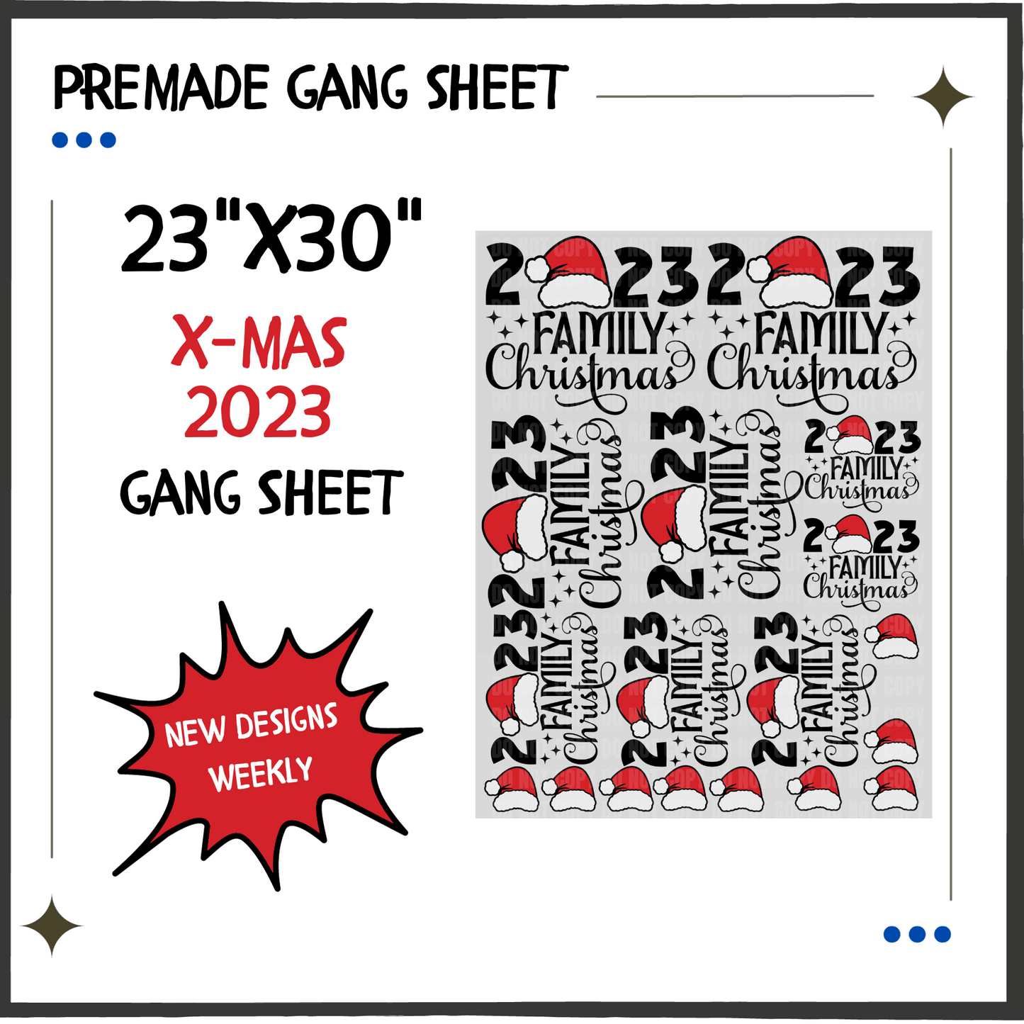 Premade Gang Sheet | X-Mas 2023