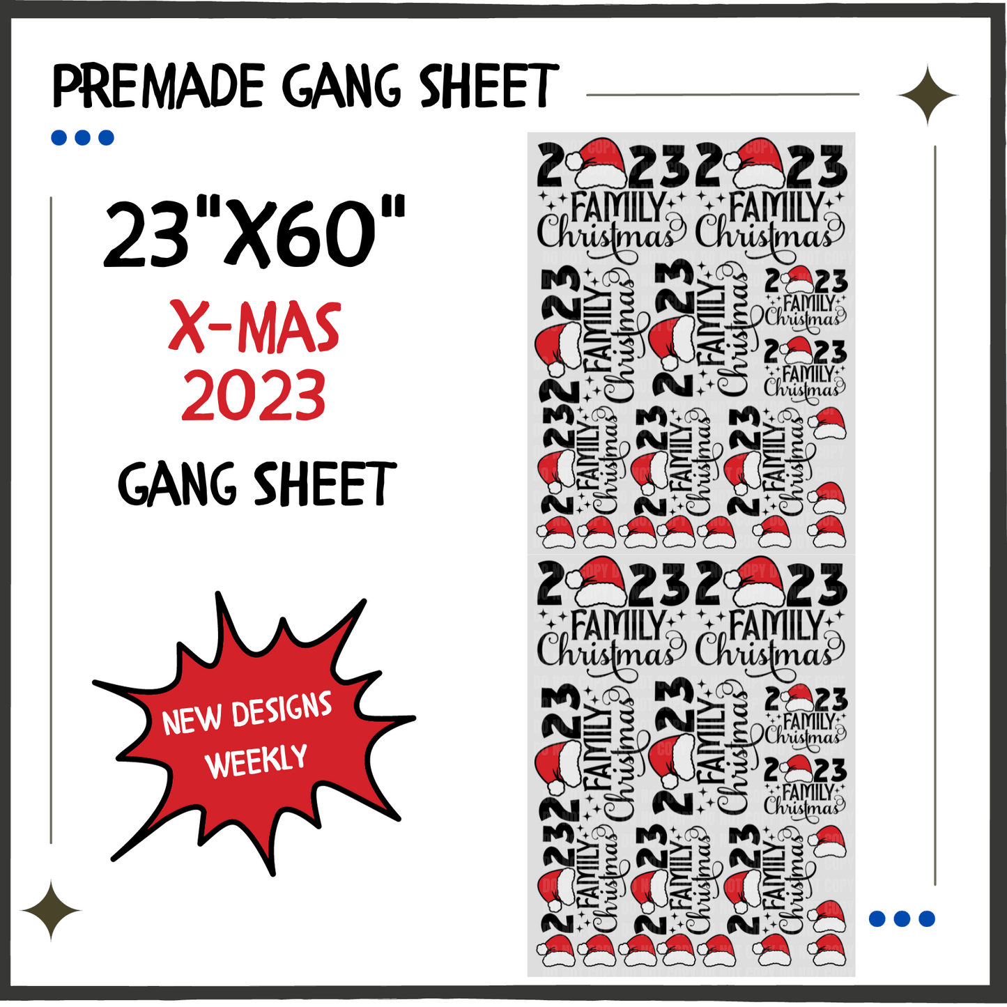 Premade Gang Sheet | X-Mas 2023