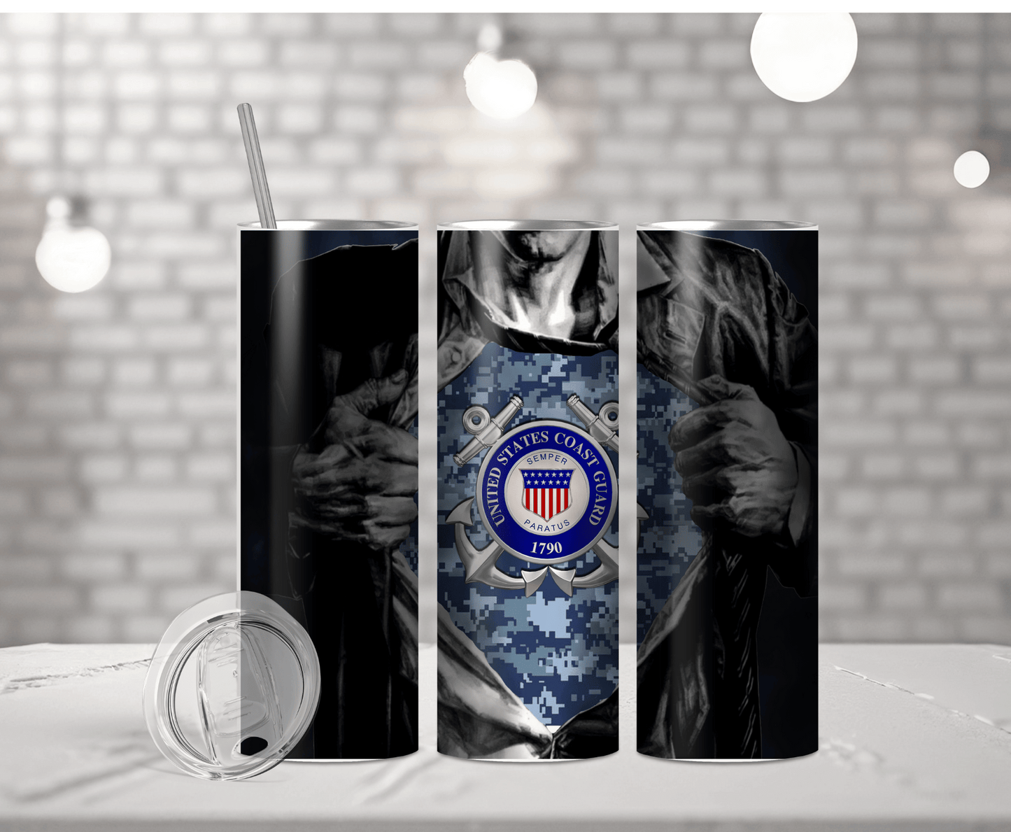 Go Coast Guard | Sublimation Tumbler Transfer - Griffin Expressions