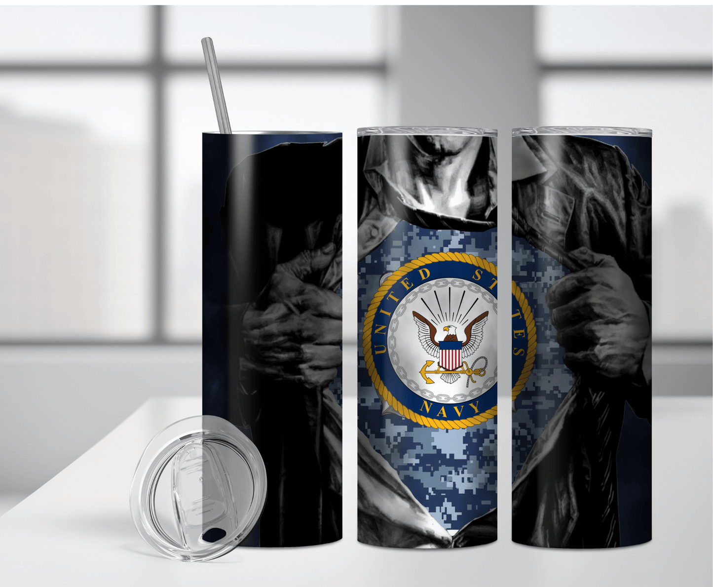 Go Navy | Sublimation Tumbler Transfer - Griffin Expressions