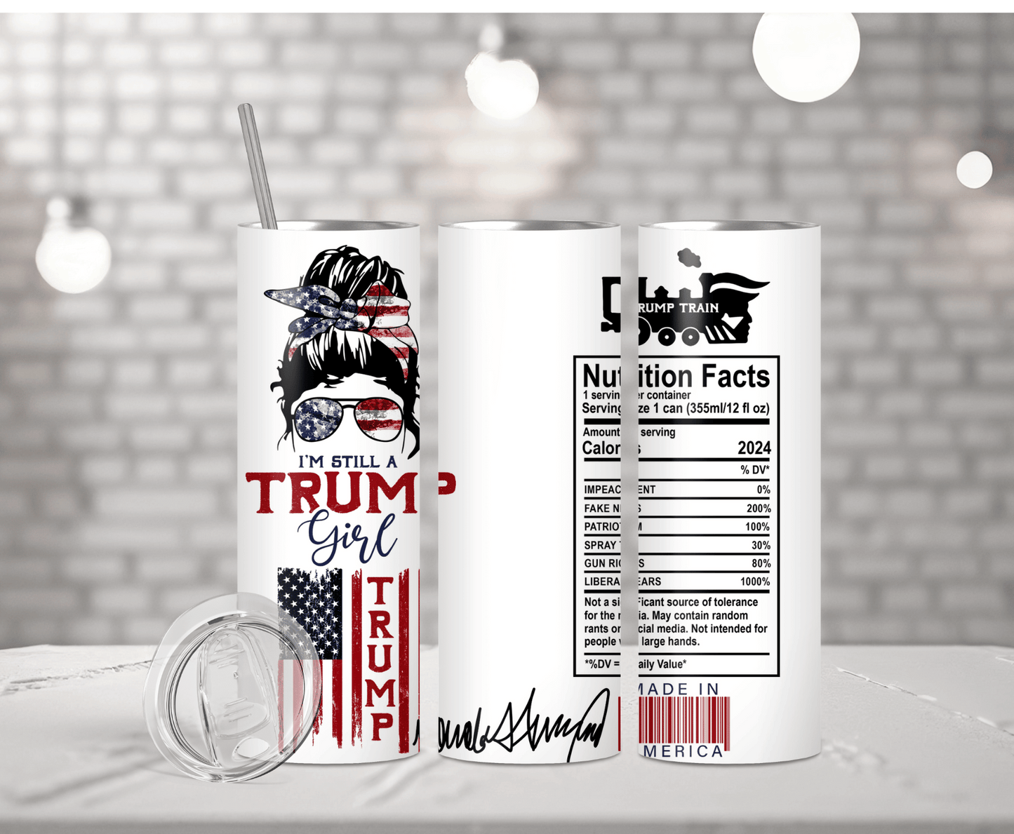 Trump Girl | Sublimation Tumbler Transfer - Griffin Expressions