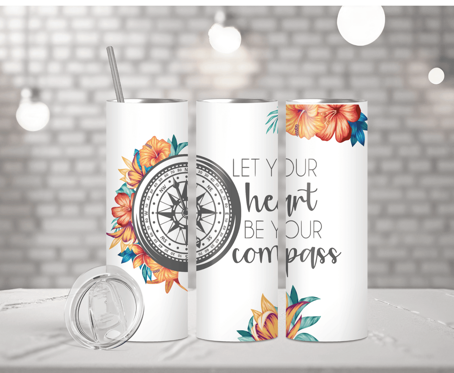 Compass of Life | Sublimation Tumbler Transfer - Griffin Expressions